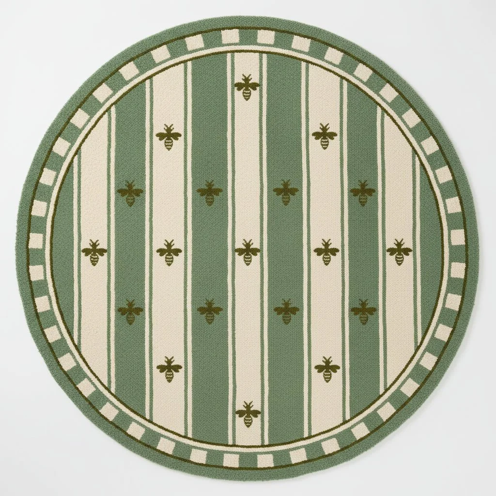 Bee Mine Hand Tufted Round Rug