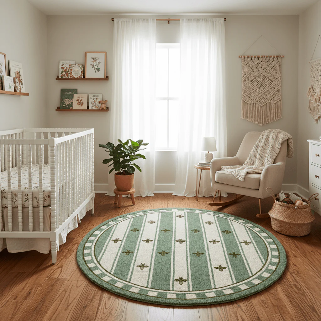 Bee Mine Hand Tufted Round Rug - Image 3