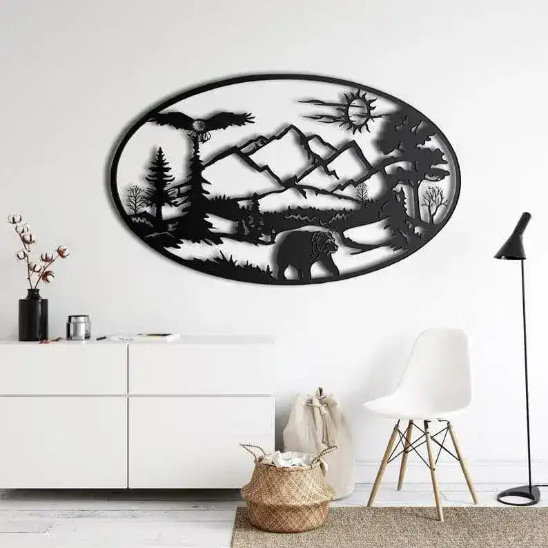 Beer and Mountain Metal Wall Art - Image 4