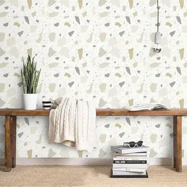 Beige Terrazzo Wallpaper - Image 4