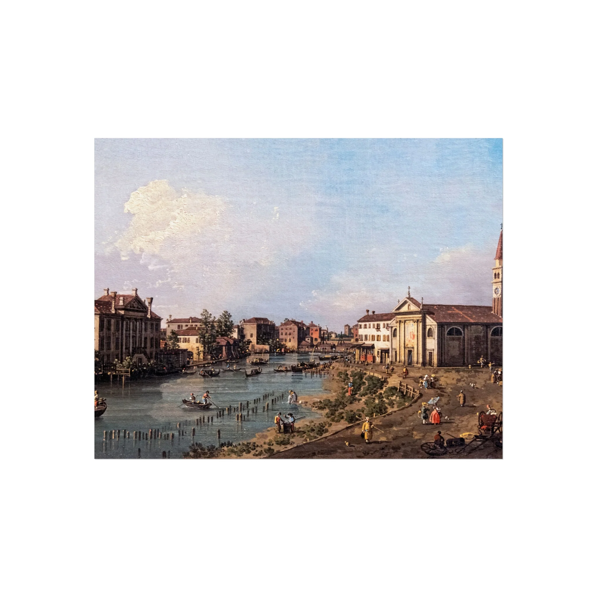 Bemberg Fondation Toulouse - Vue de Dolo - Canaletto ca 1740 - Inv 1011 | Fine Art Poster