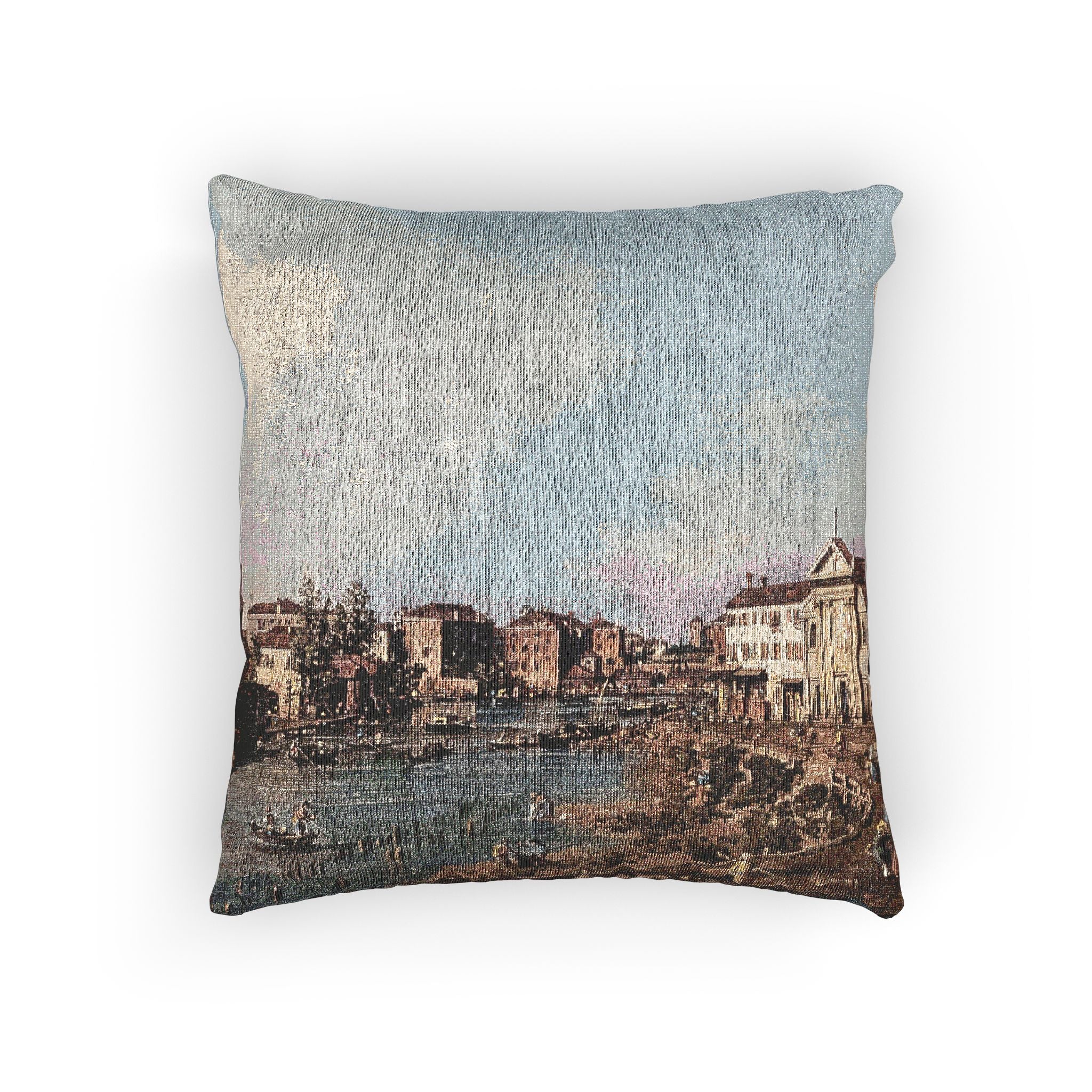 Bemberg Fondation Toulouse - Vue de Dolo - Canaletto ca 1740 - Inv 1011 | Woven Pillow - Image 3