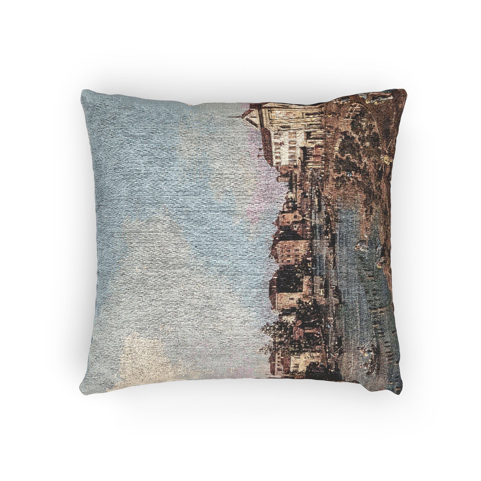 Bemberg Fondation Toulouse - Vue de Dolo - Canaletto ca 1740 - Inv 1011 | Woven Pillow - Image 4