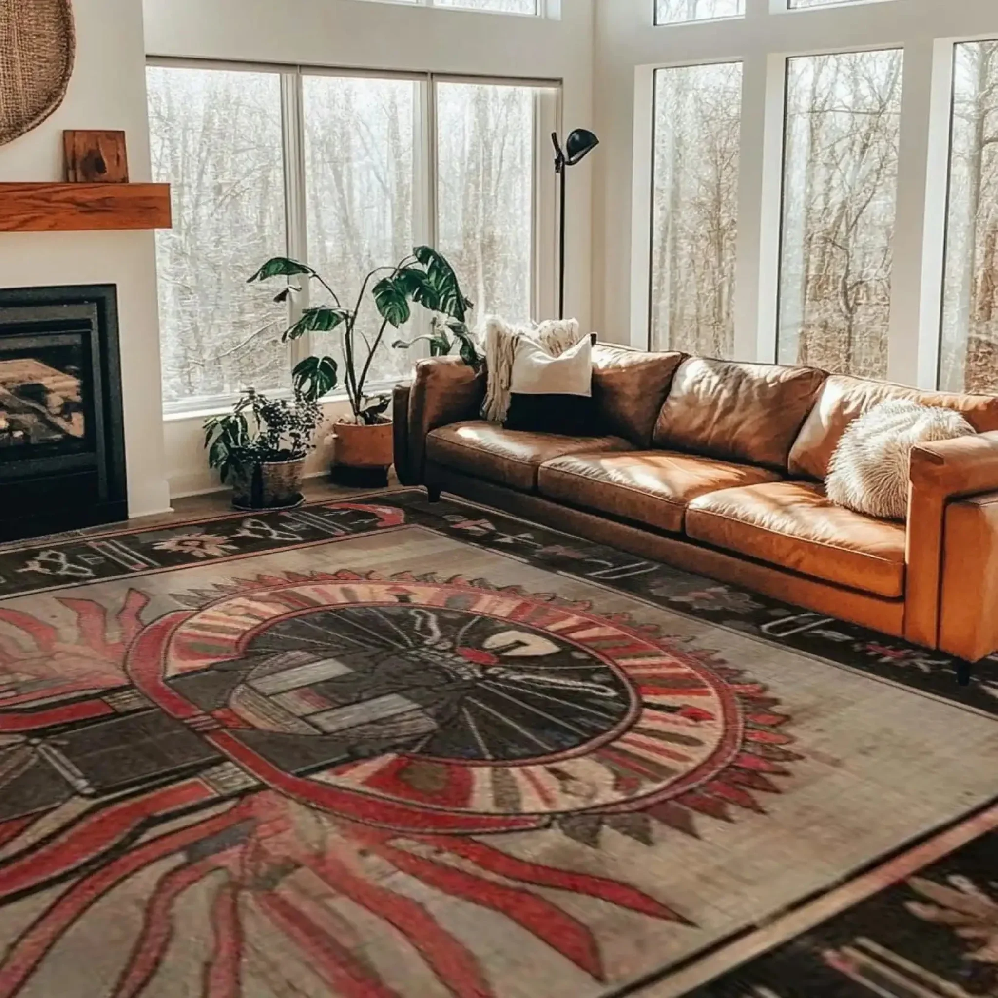 Beneath the Pyramids Hand Knotted Area Rug - Image 3