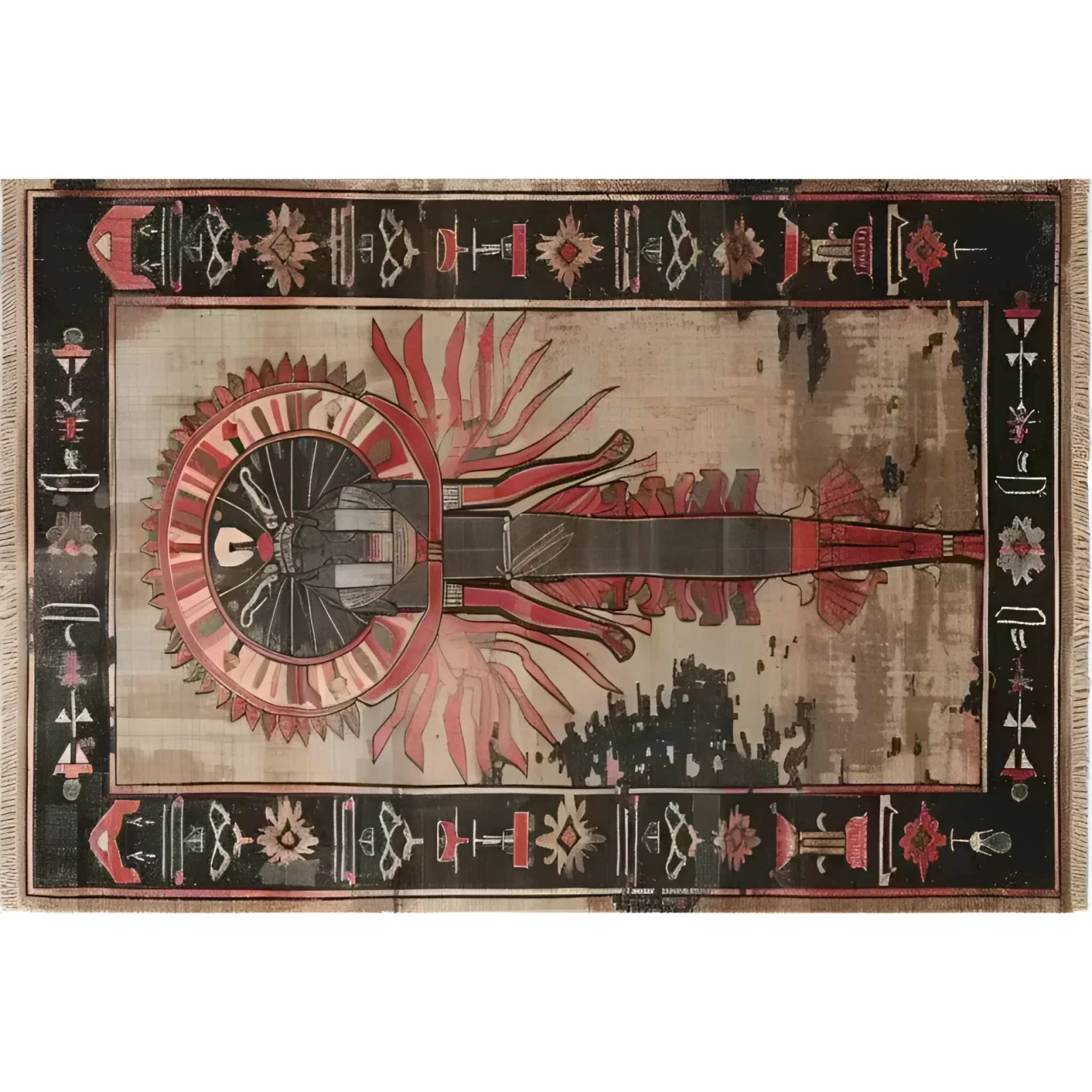 Beneath the Pyramids Hand Knotted Area Rug - Image 4