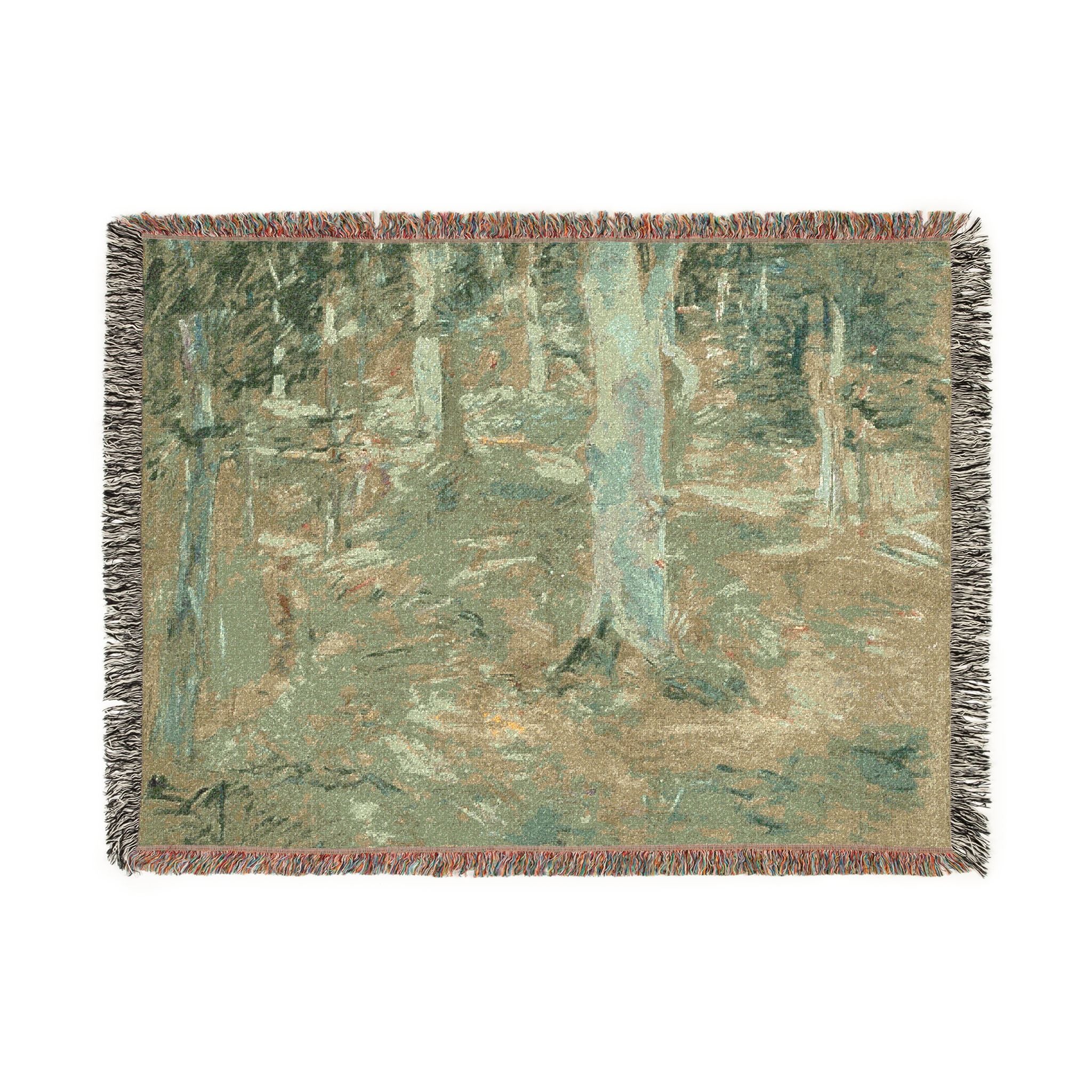 Berthe Morisot - Forêt de Compiègne | Woven Tapestry Blanket - Image 10