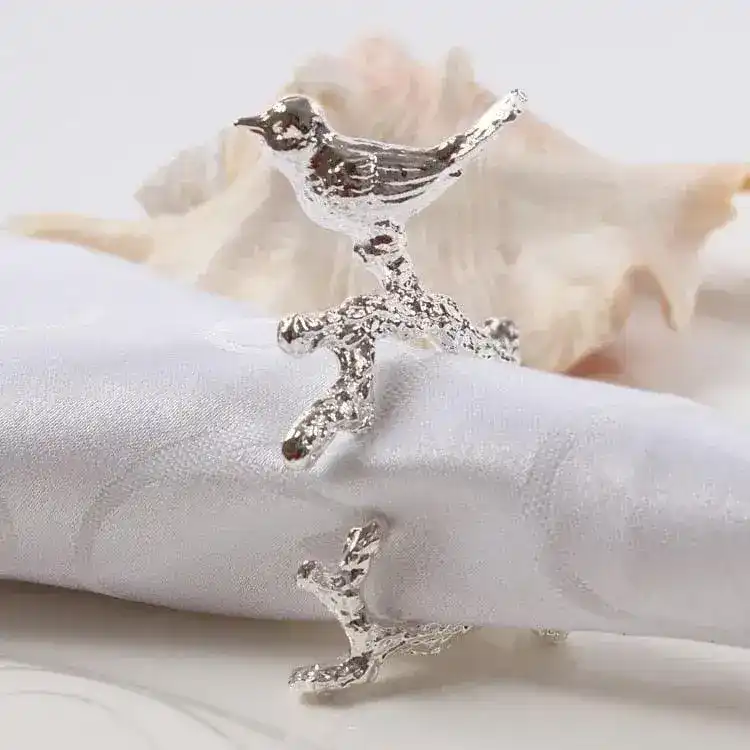 Bird Napkin Rings - 4pcs - Image 4