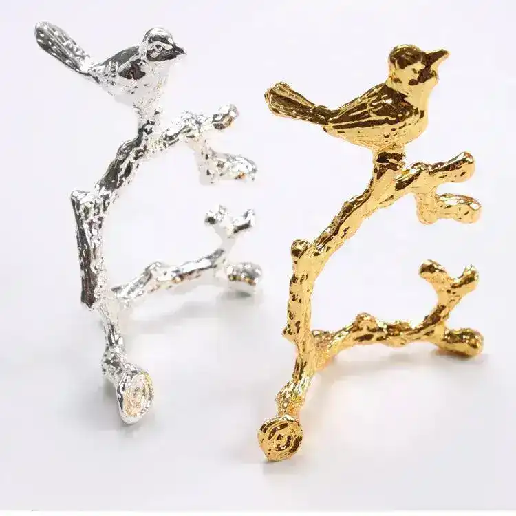 Bird on Branch Napkin Rings - Set of 10 - Image 3