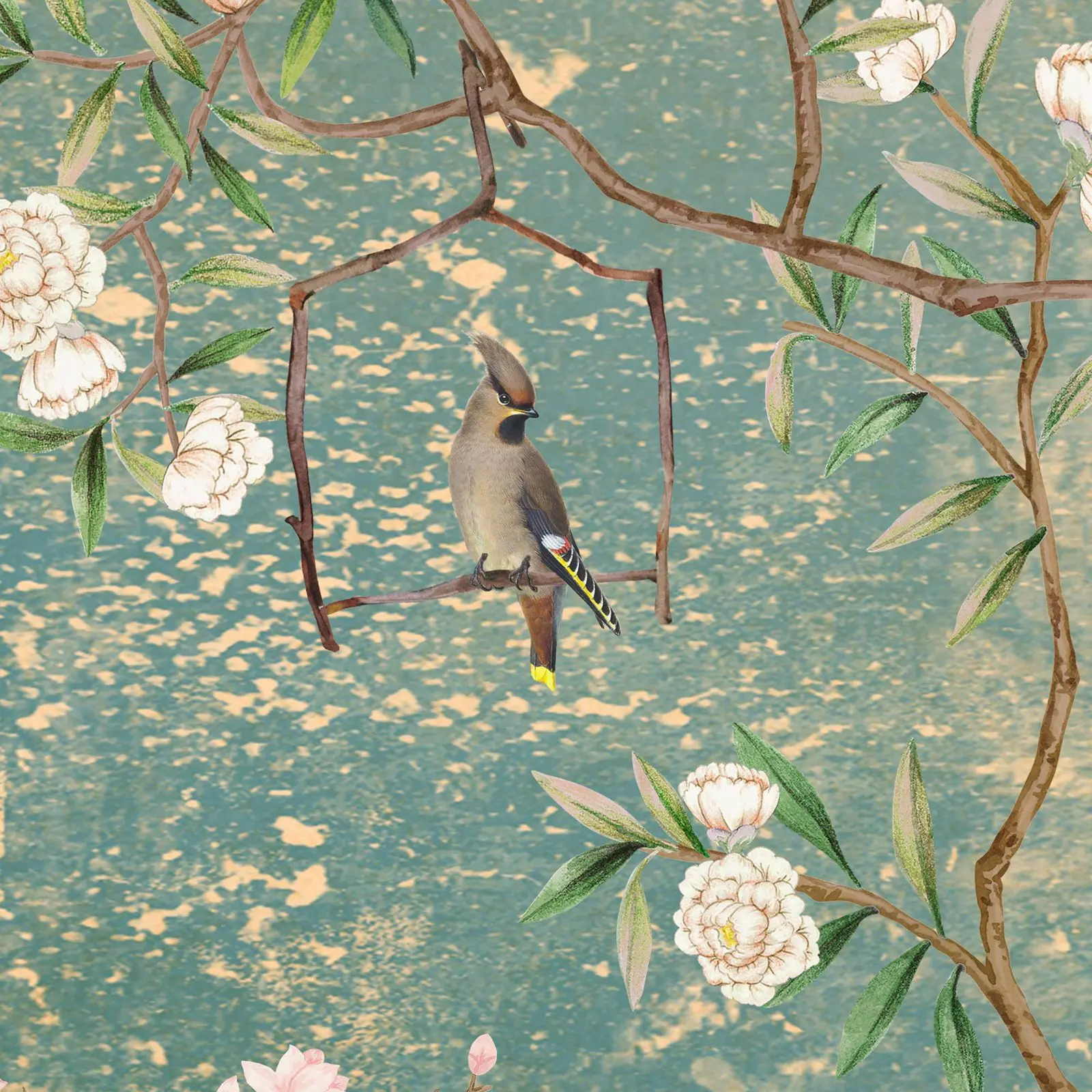 Birds and Blossom Chinoiserie Wallpaper - Image 2