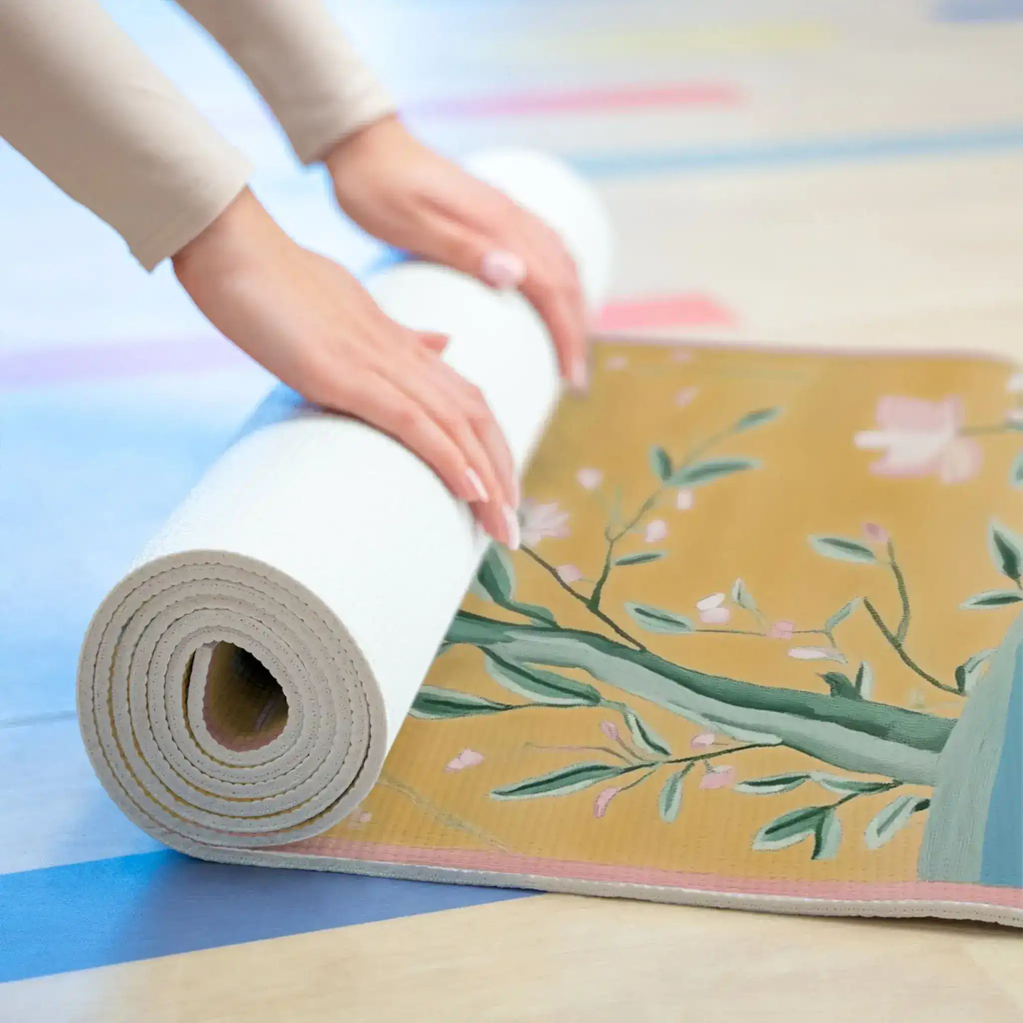 Birds & Blossoms Yoga Mat - Image 5