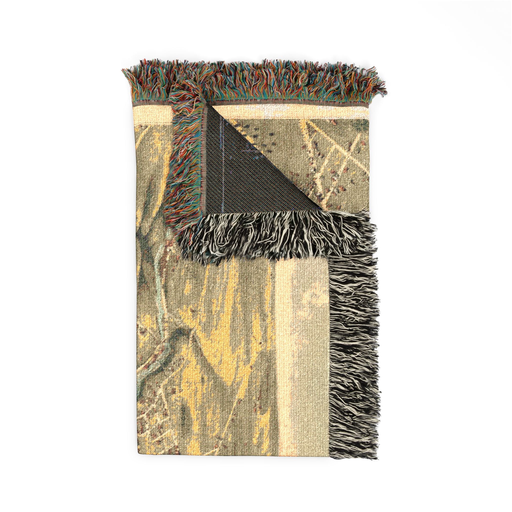 Bird's eye view of the City of Bangor, Penobscot County, Maine, 1875 Woven Throw Blanket - Image 10