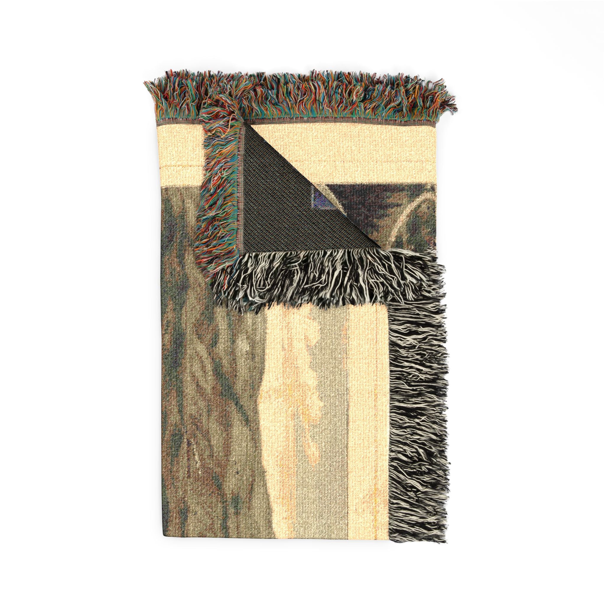Bird's eye view of the village of Farmington, Stafford County, New Hampshire 1877 Woven Throw Blanket - Image 4
