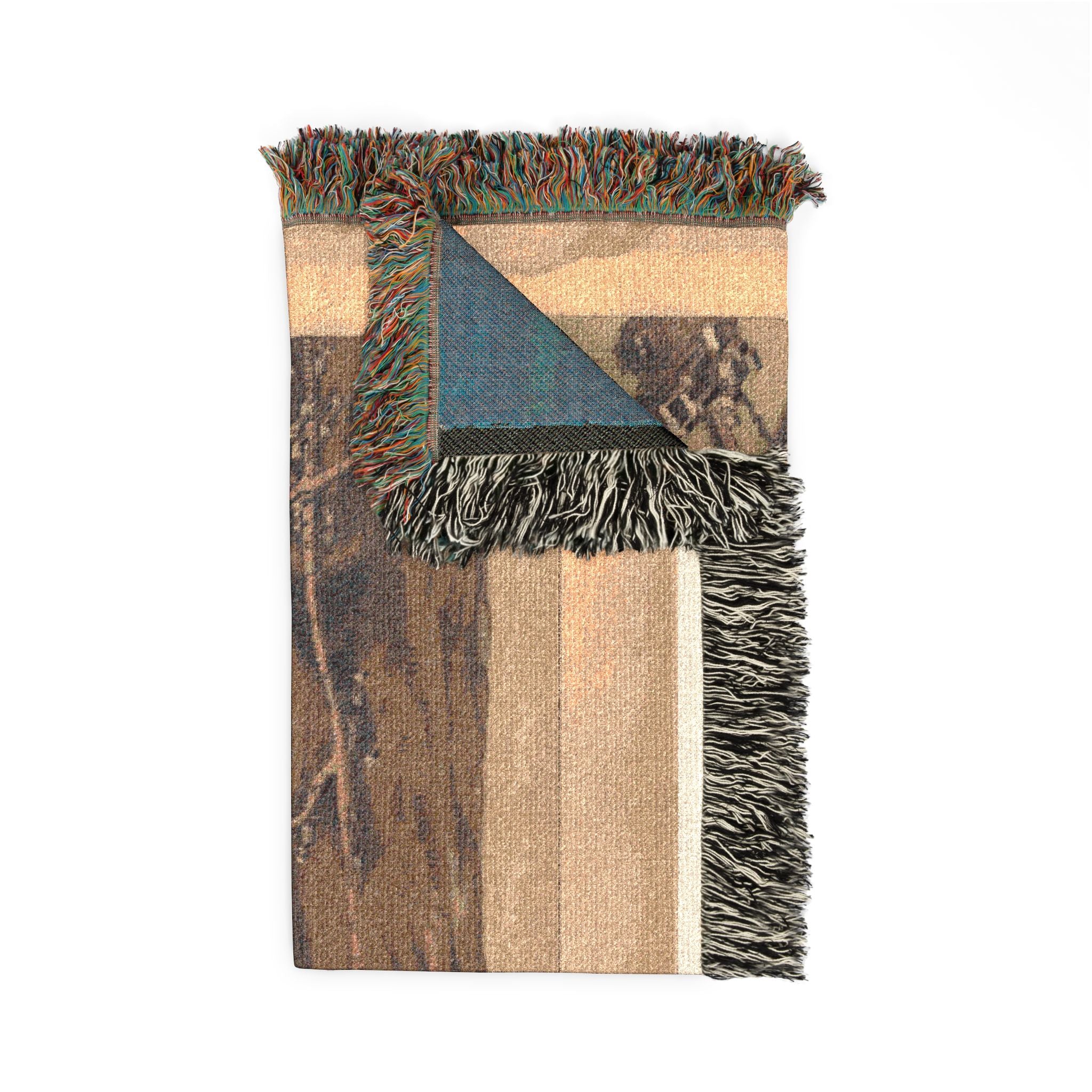 Birds eye view of the village of Wiscasset, Lincoln Co., Maine, 1878 Woven Throw Blanket - Image 8