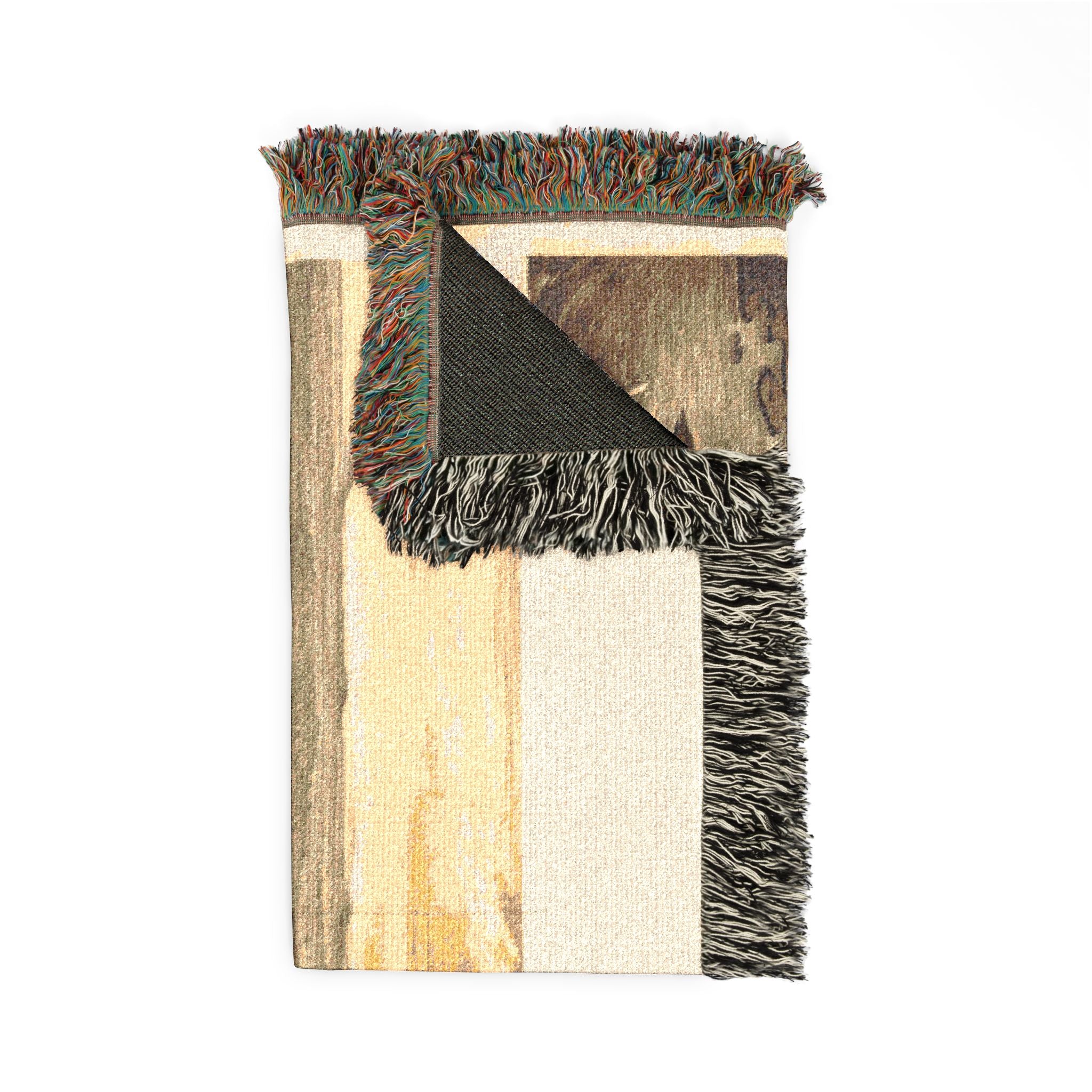 Bird's-eye view of Victoria, Vancouver Island, B.C. 1878 Woven Throw Blanket - Image 4