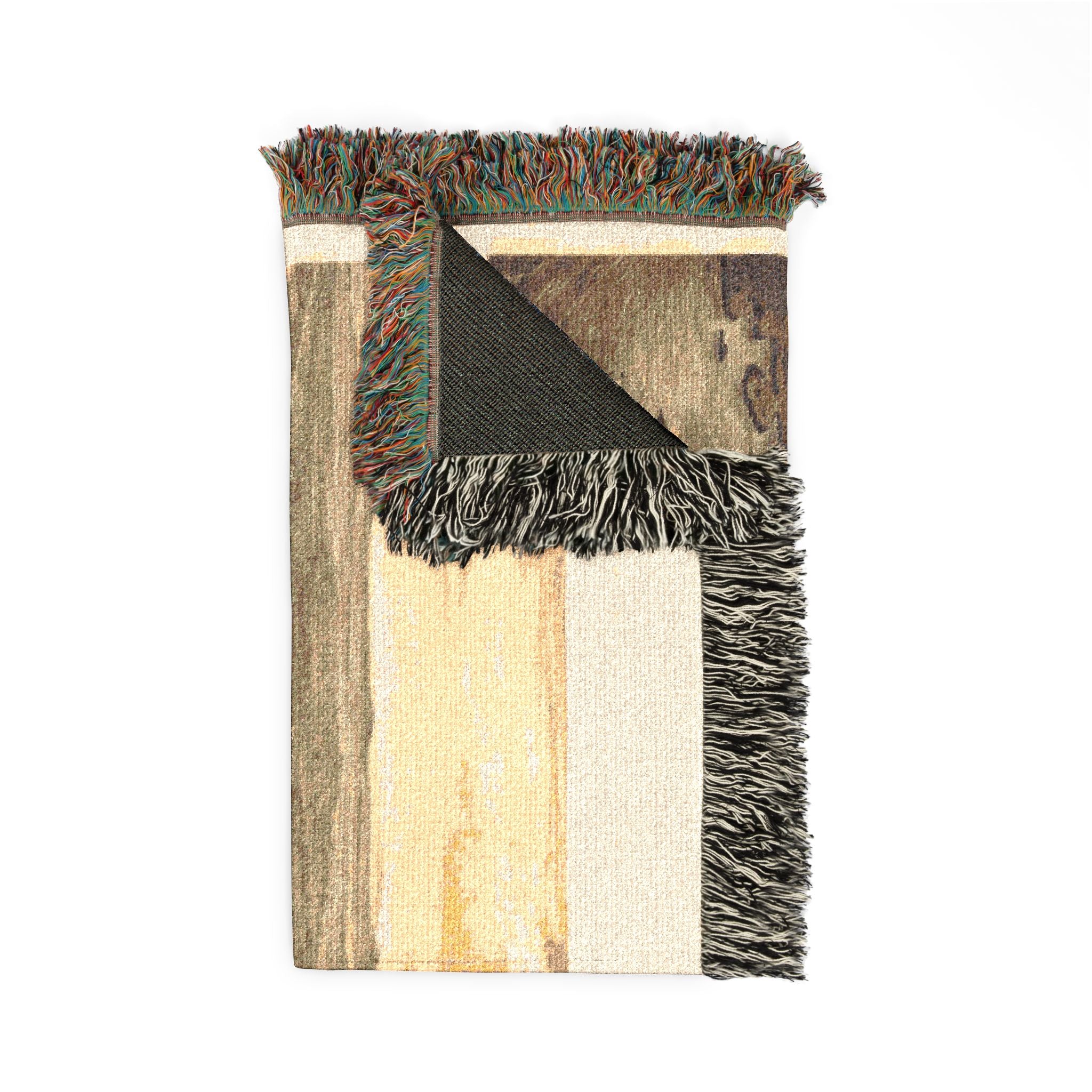 Bird's-eye view of Victoria, Vancouver Island, B.C. 1878 Woven Throw Blanket - Image 8