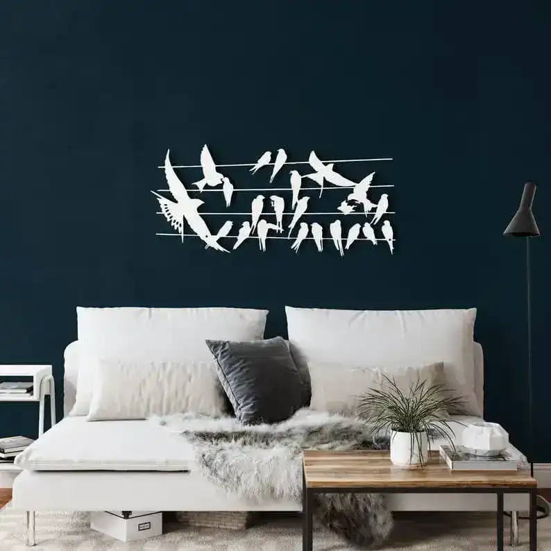Birds on Branch Metal Wall Decor - Image 4