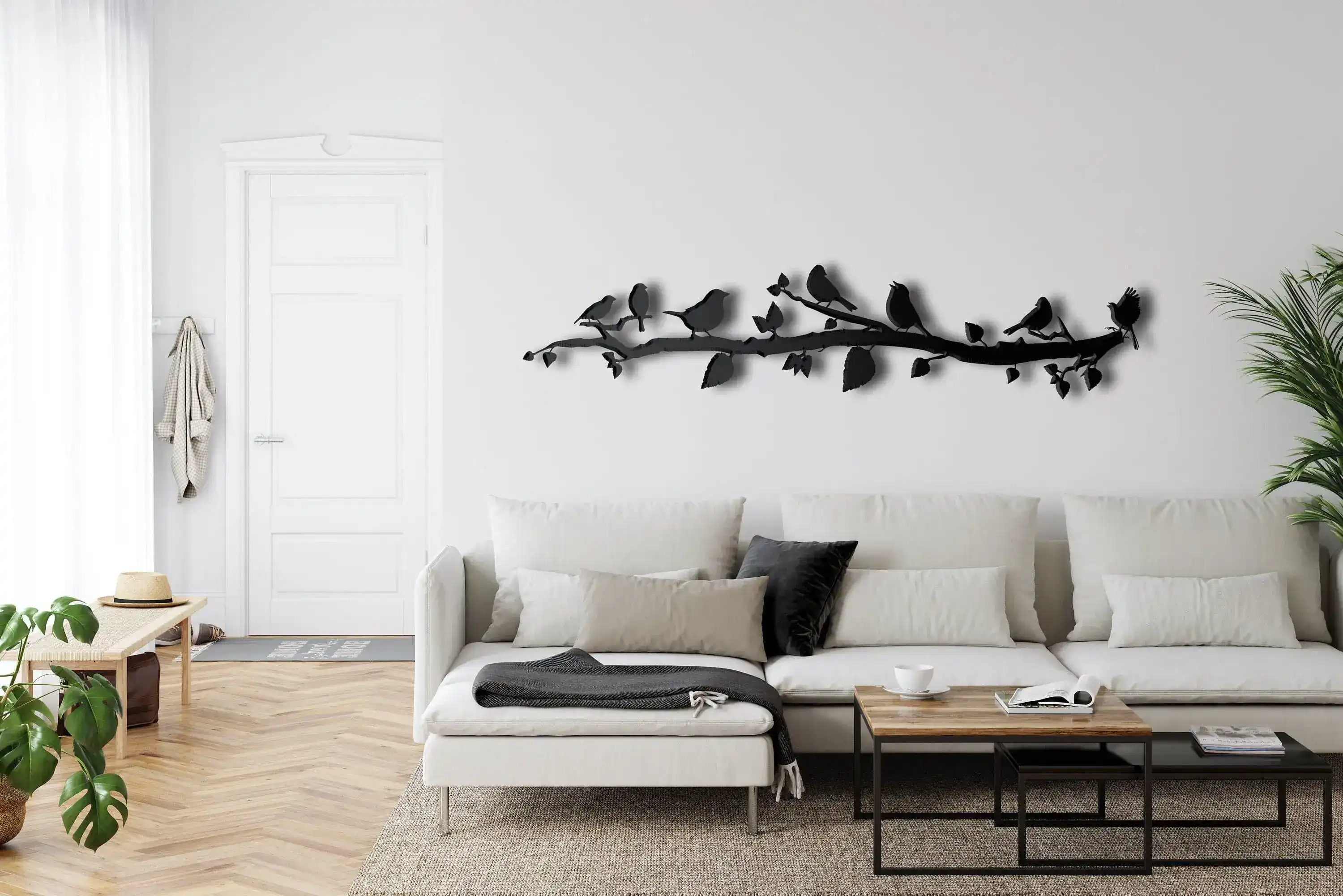 Birds on Tree Branch Metal Wall Art - Image 2