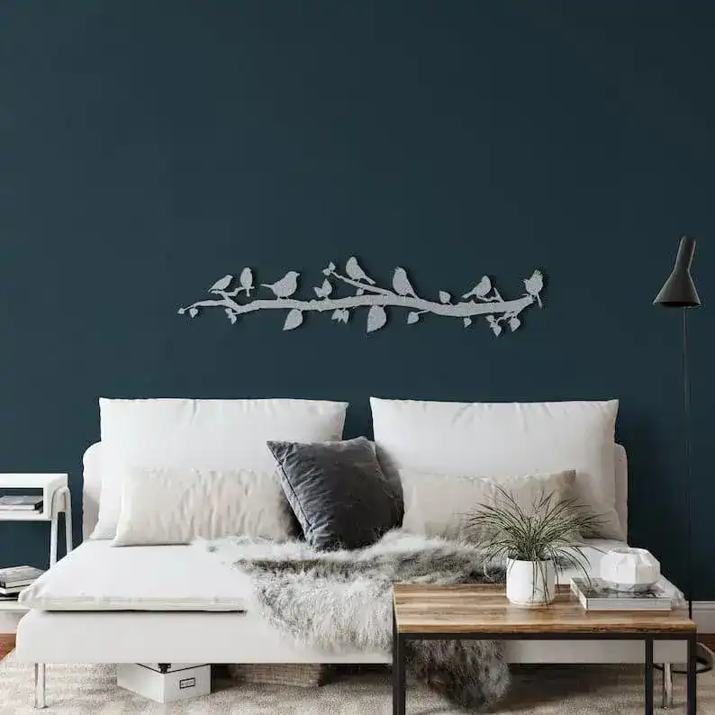 Birds on Tree Branch Metal Wall Art - Image 5