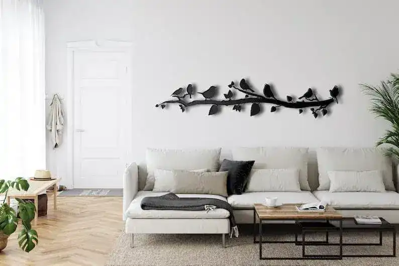 Birds on Tree Branch Metal Wall Art - Image 6