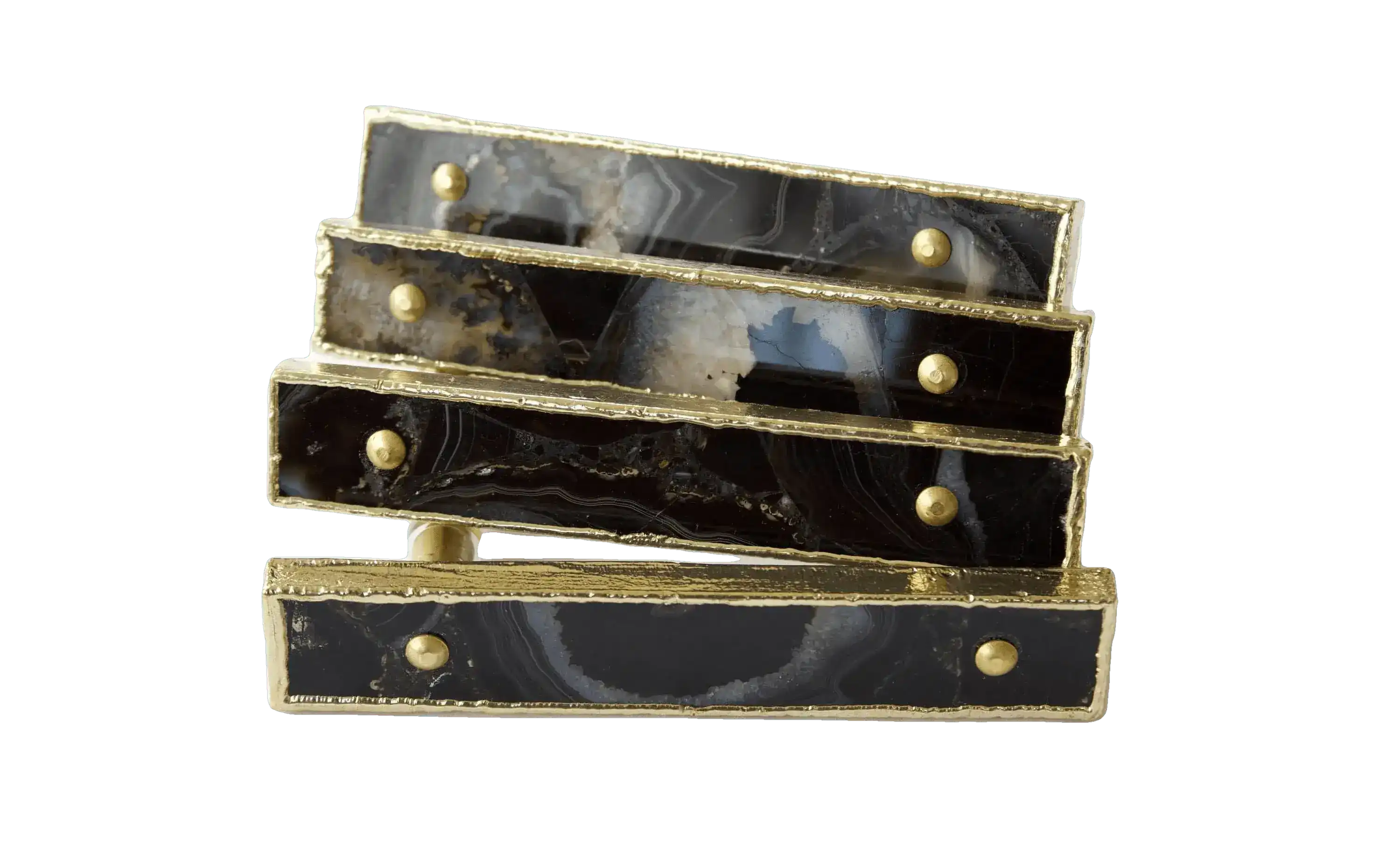 Black Agate Cabinet Door Pull Handle - Set of 4 - Image 2