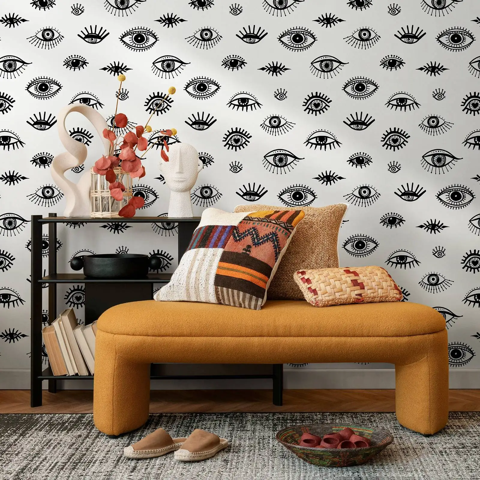 Black And White Eyes Wallpaper - Image 2