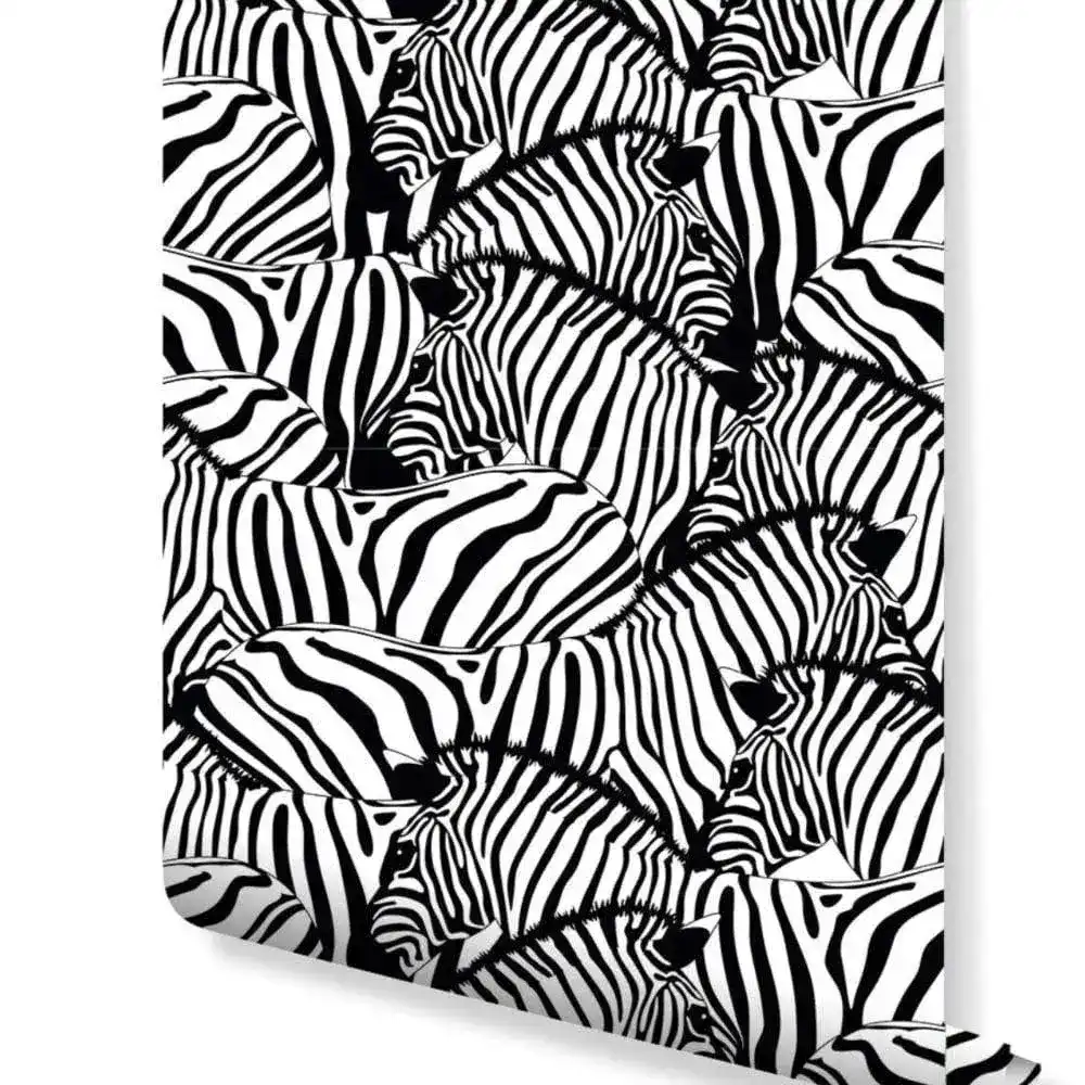 Black and White Zebra Wallpaper - Image 4