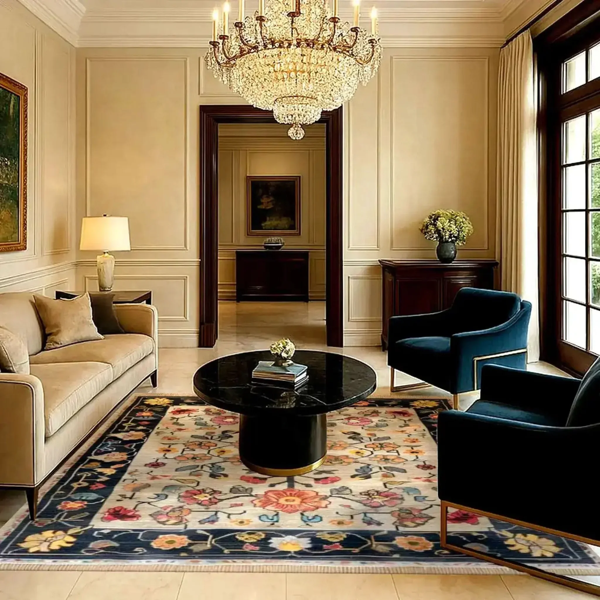 Blooming Arbor Hand Knotted Area Rug - Image 2