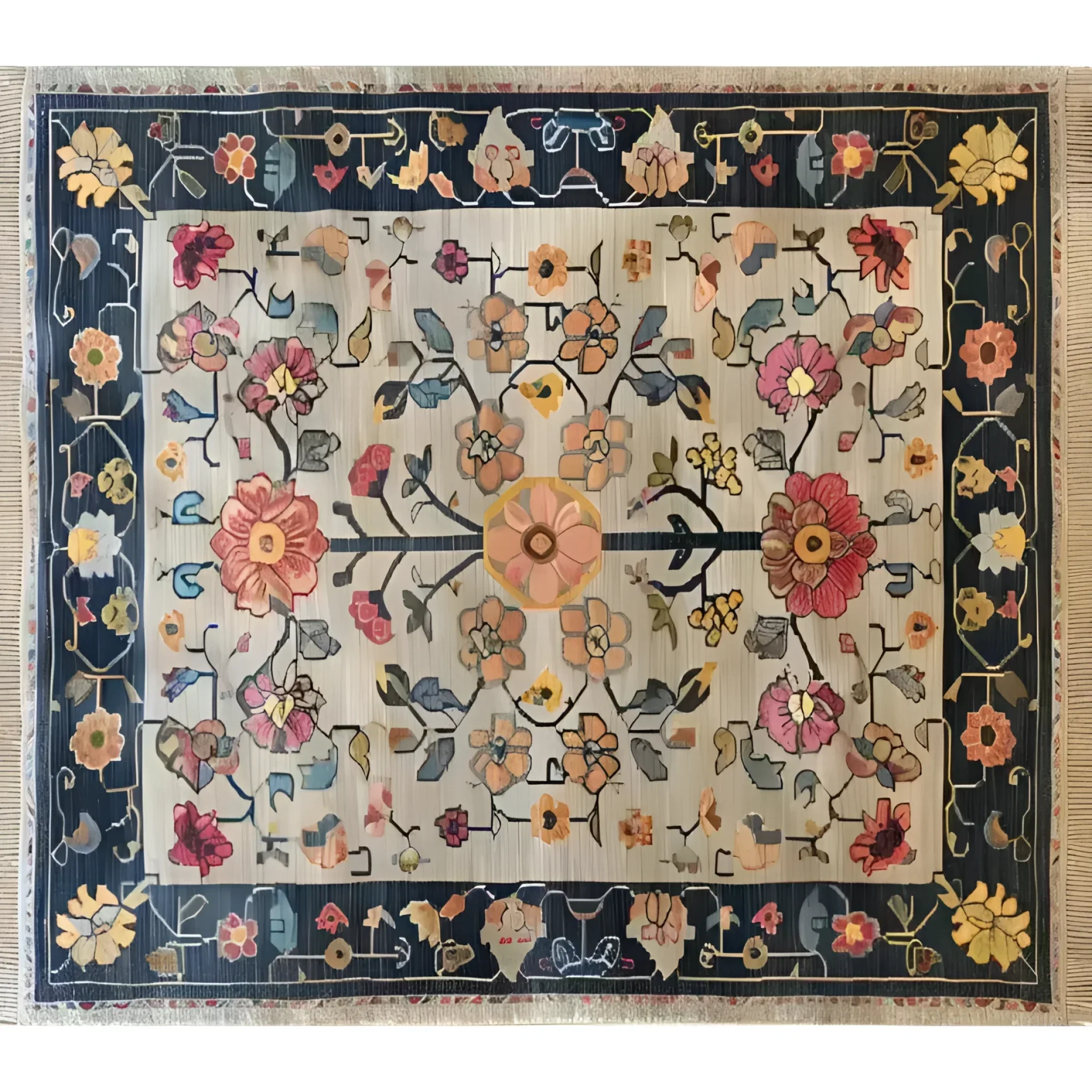 Blooming Arbor Hand Knotted Area Rug - Image 4