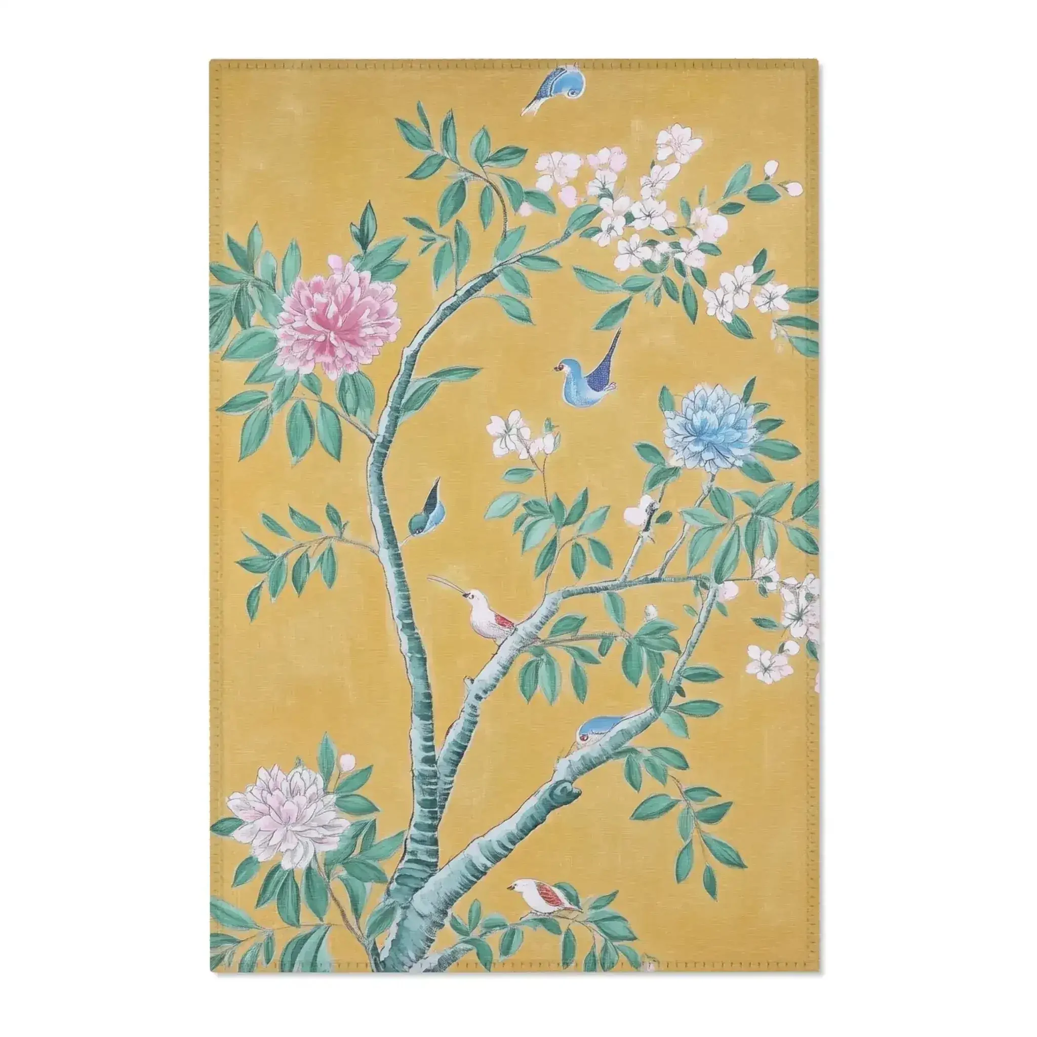 Blooming Birds & Peonies Accent Rug - Image 2