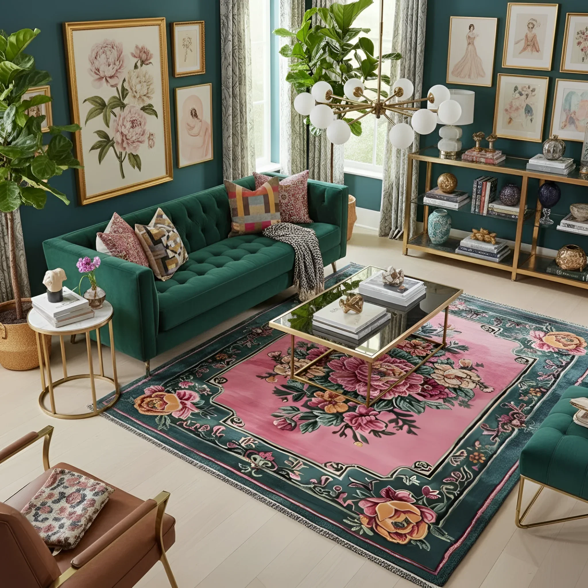Blossom Floral Elegance Hand Tufted Rug - Image 3