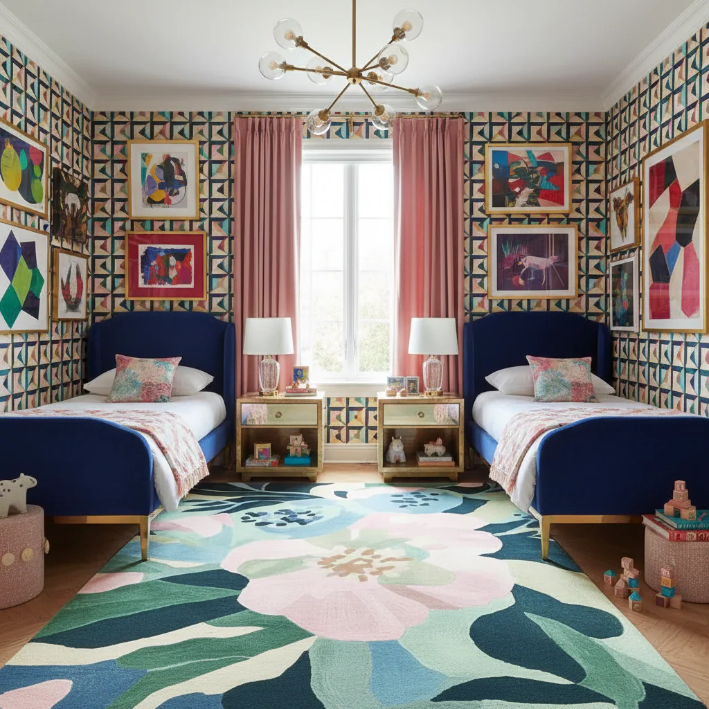 Blossom Forest Dream Hand Tufted Rug - Image 2