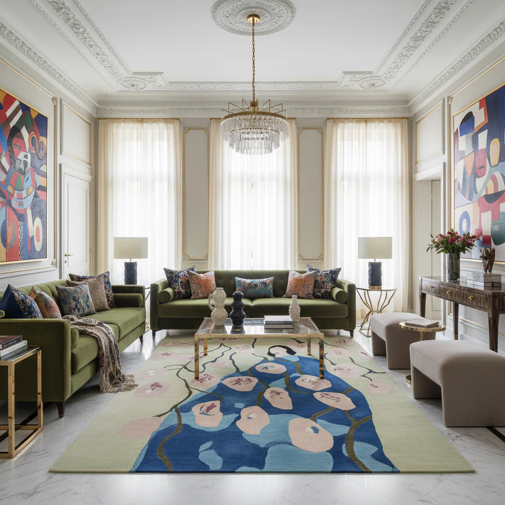 Blossom Veil Muse Hand Tufted Rug - Image 2