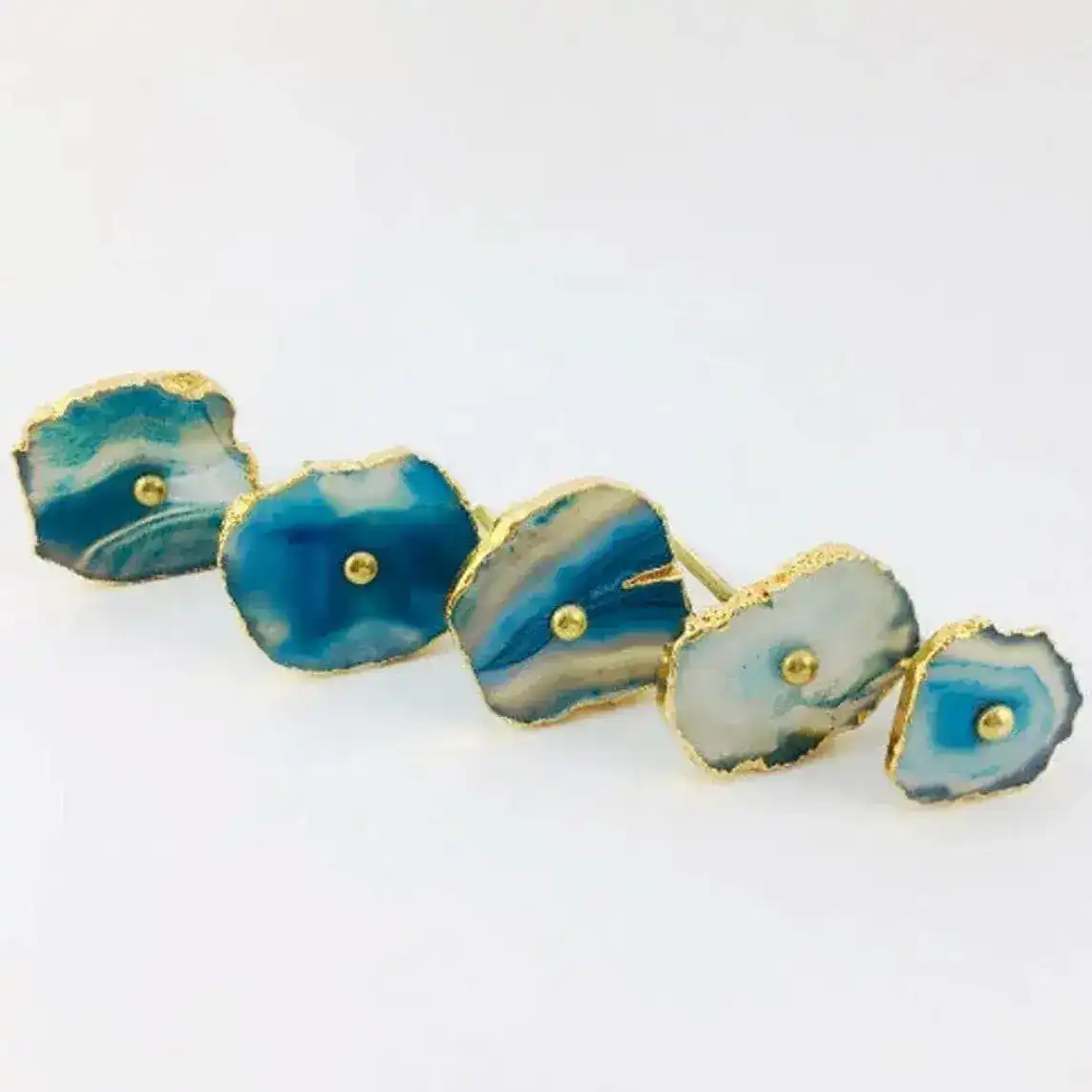 Blue Agate Cabinet Drawer Pulls - Image 3