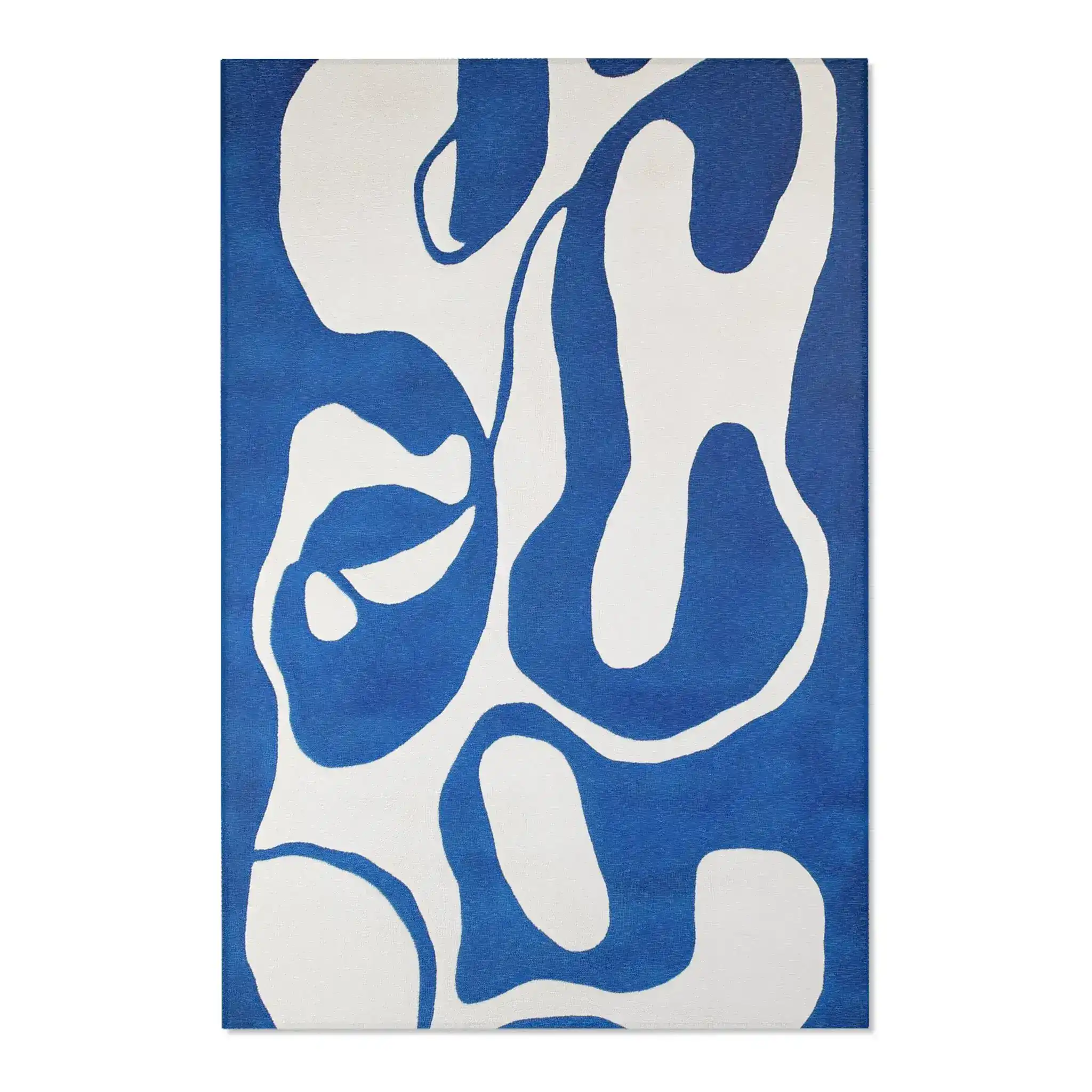 Blue Flow Abstract Modern Rug - Image 3