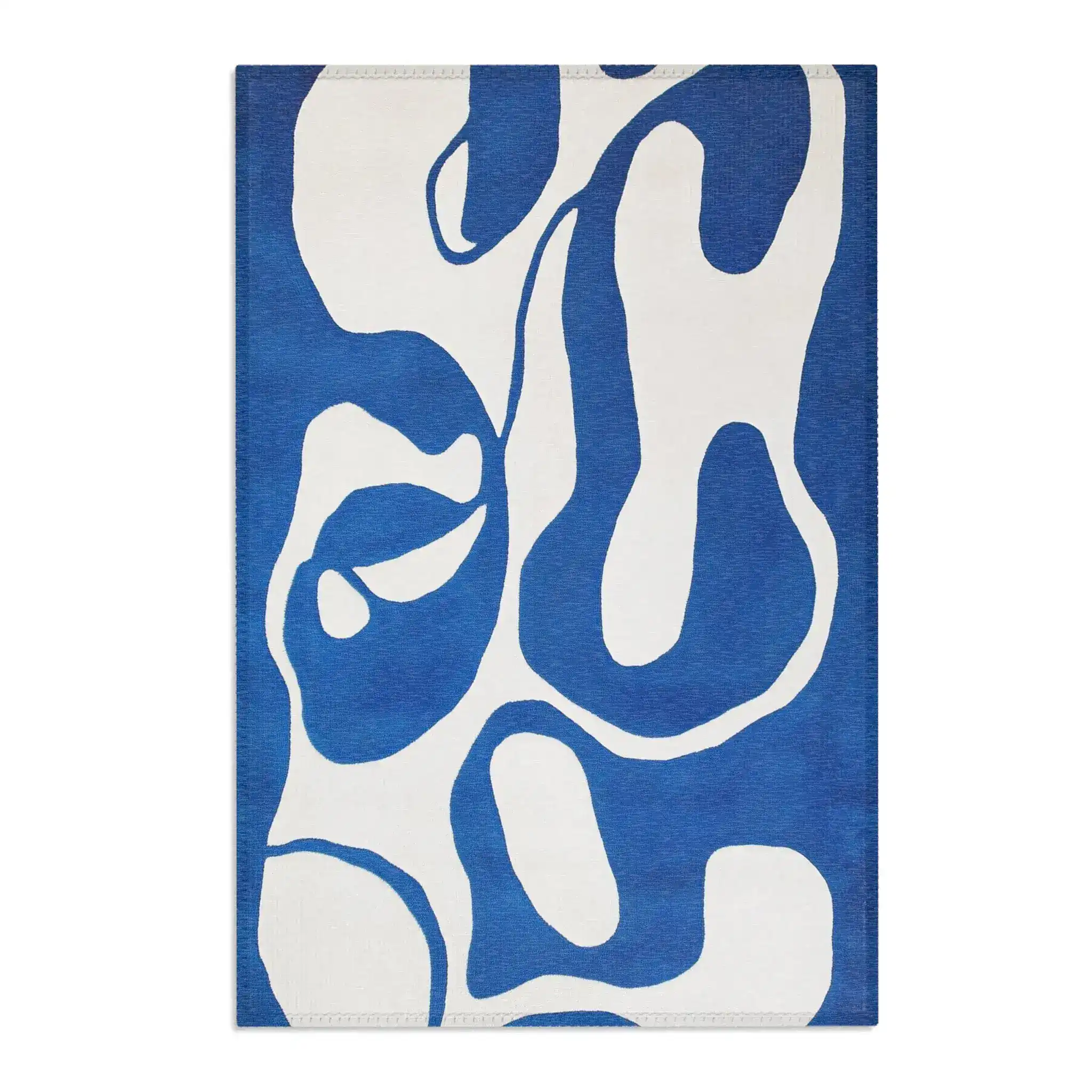 Blue Flow Abstract Modern Rug - Image 4