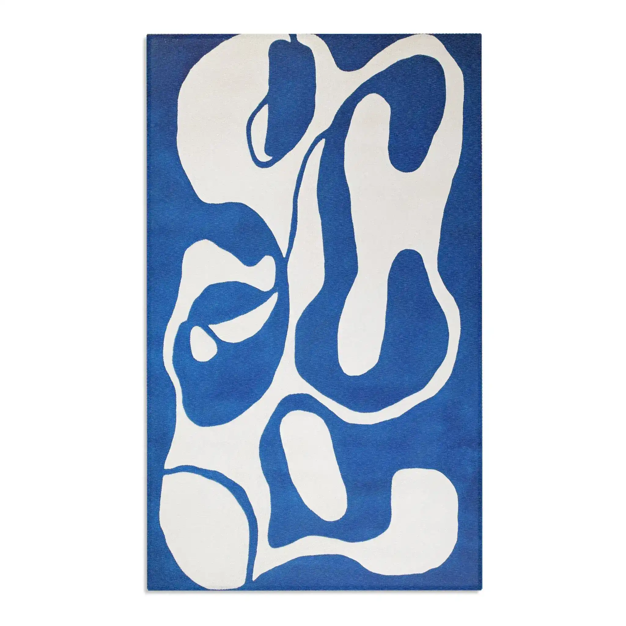 Blue Flow Abstract Modern Rug - Image 5