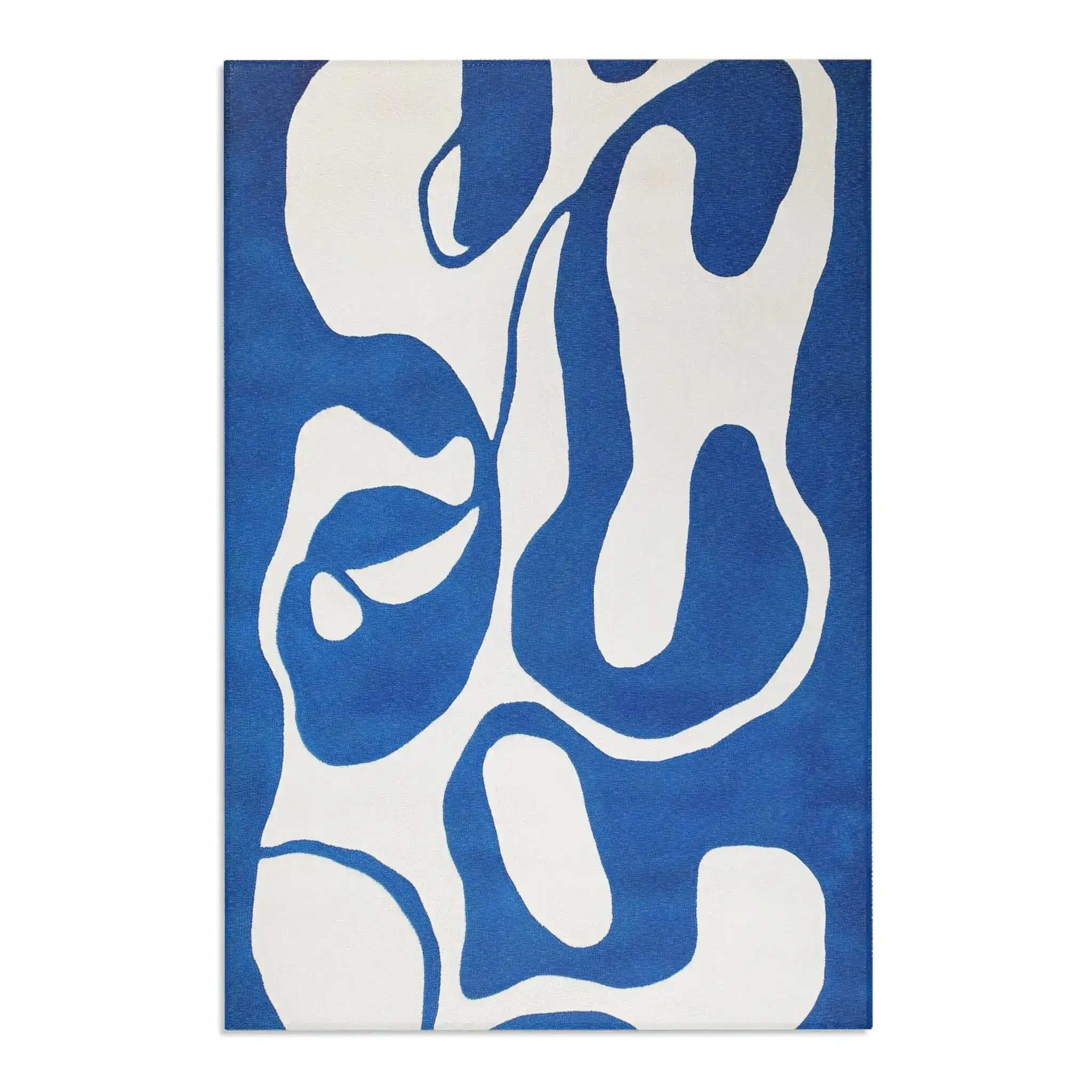 Blue Flow Abstract Modern Rug - Image 6