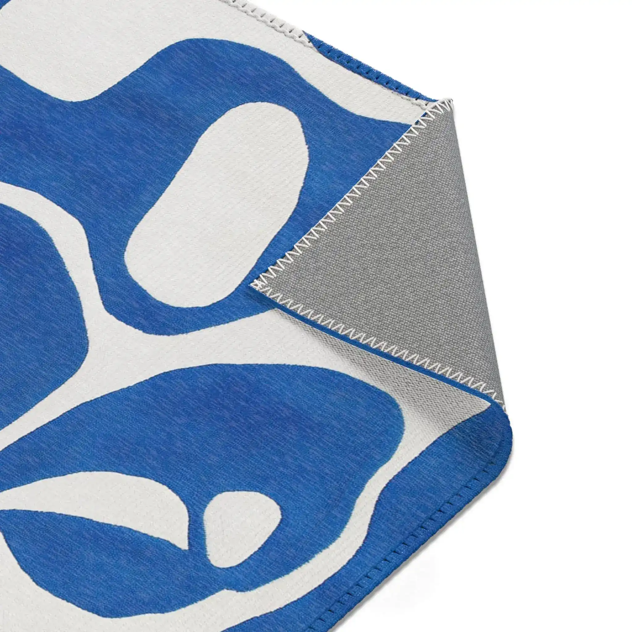 Blue Flow Abstract Modern Rug - Image 7