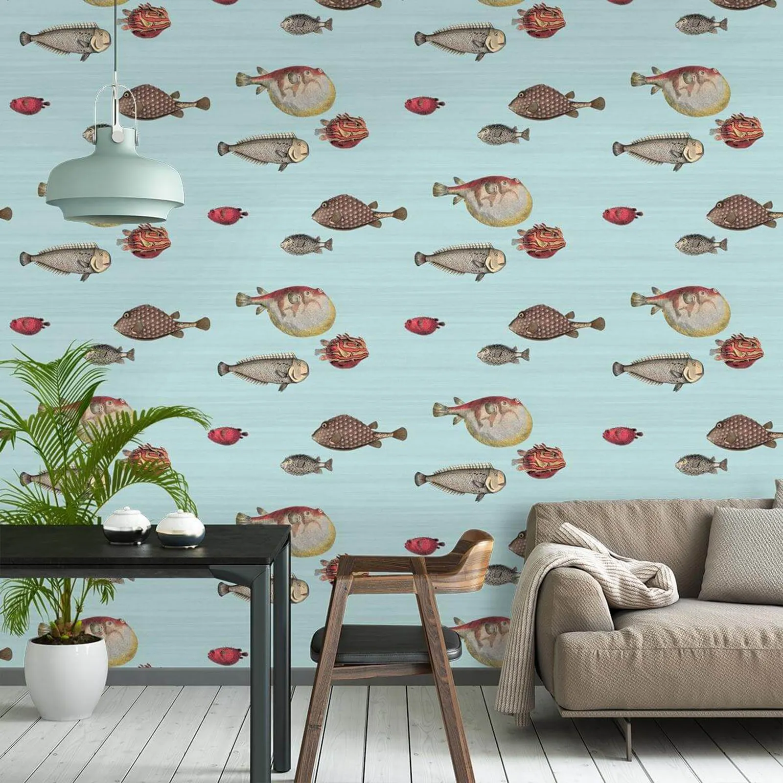 Blue Sea Fish Wallpaper - Image 3
