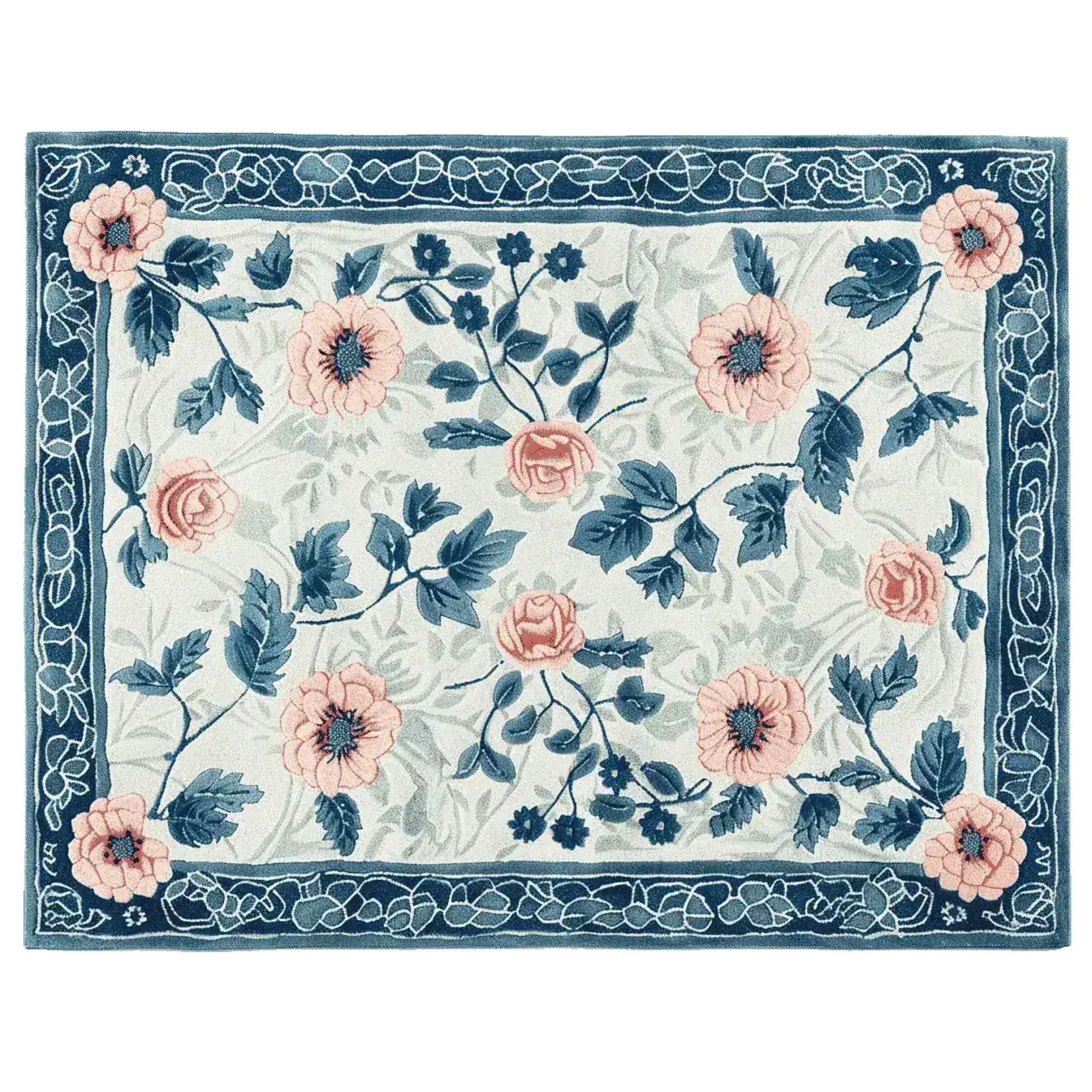 Blush Garden Bloom Hand Tufted Rug - Image 6