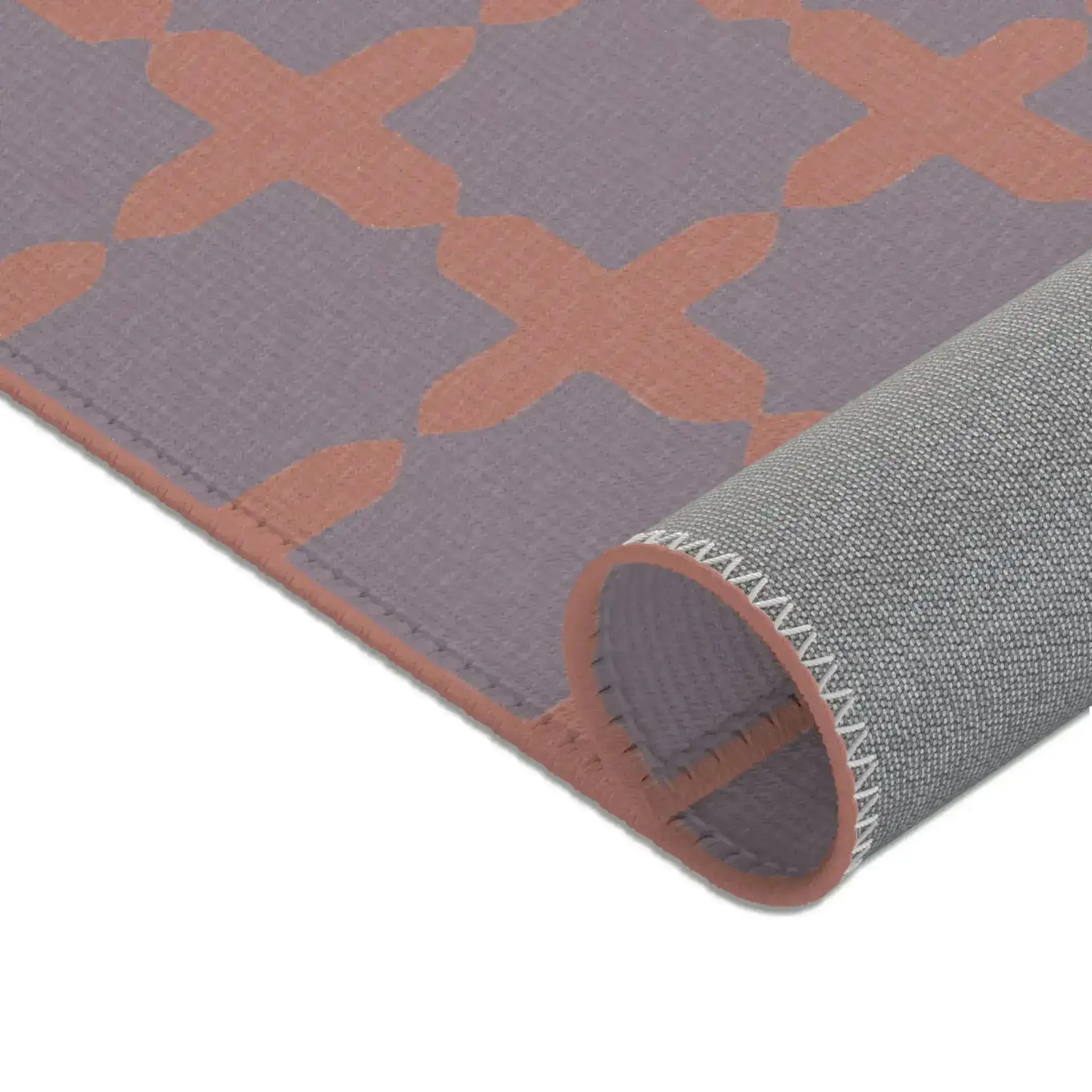 Blush & Lavender Geometric Cross Accent Rug - Image 7