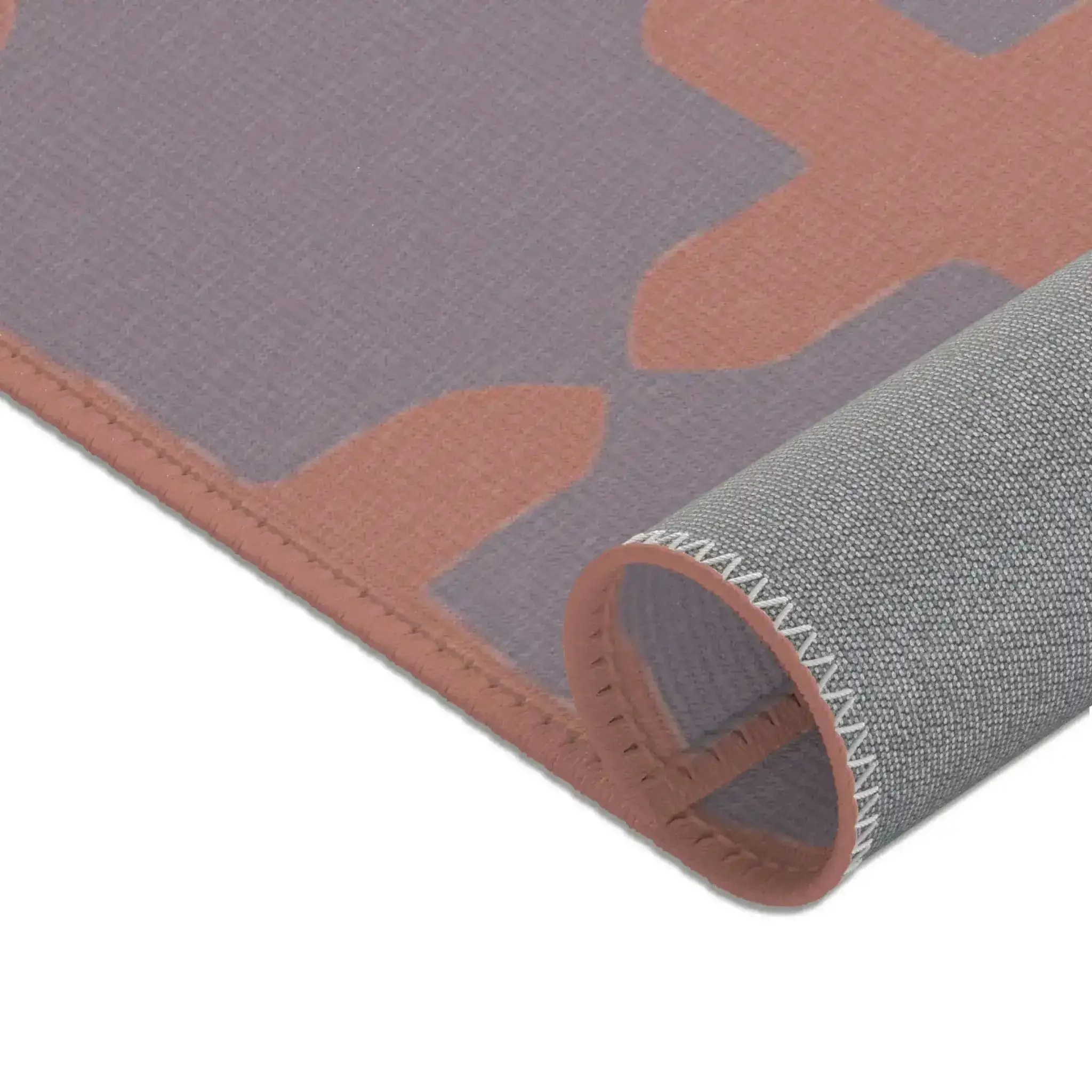 Blush & Lavender Geometric Cross Accent Rug - Image 9