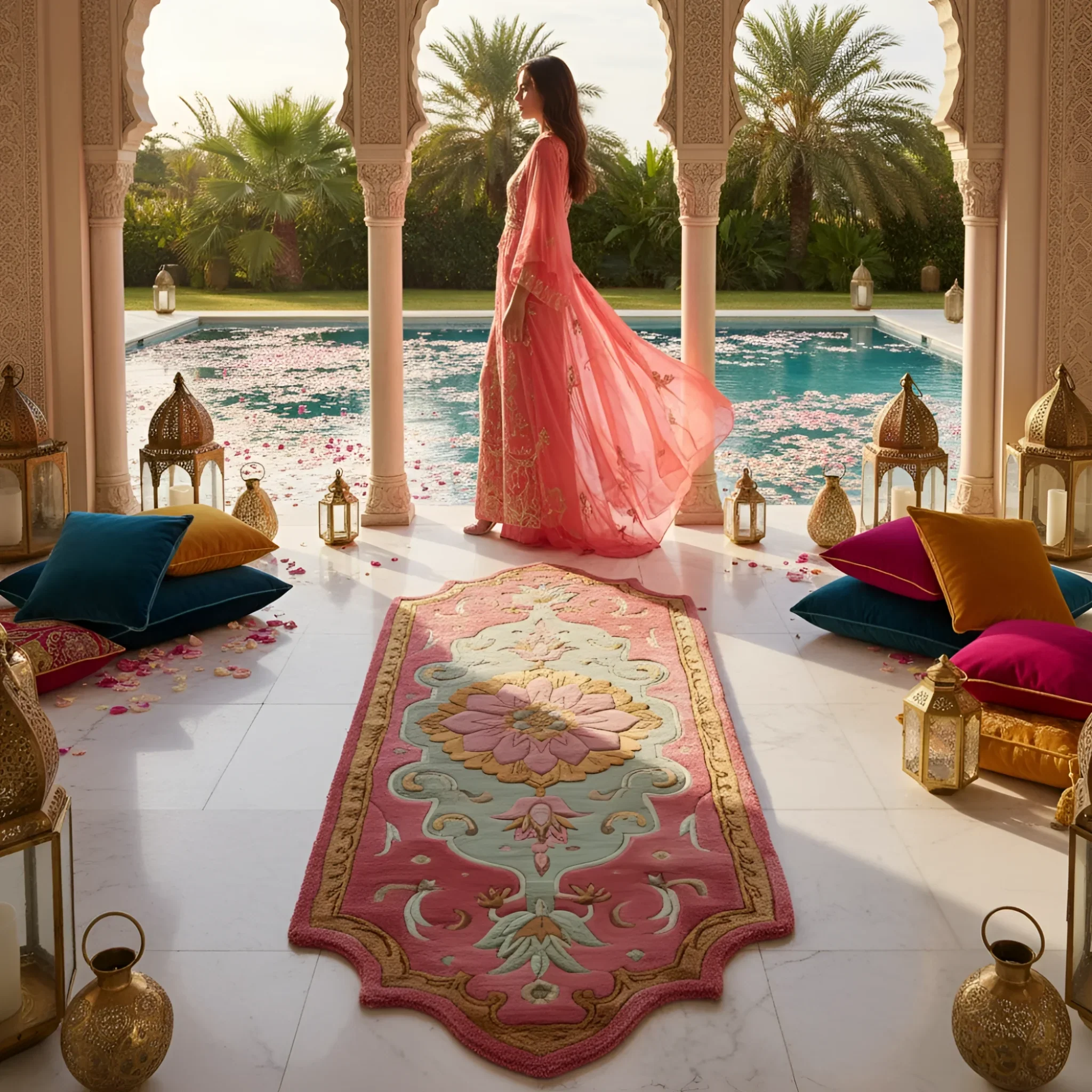 Blush Luxe Hand Tufted Wool Rug Runner - Image 2