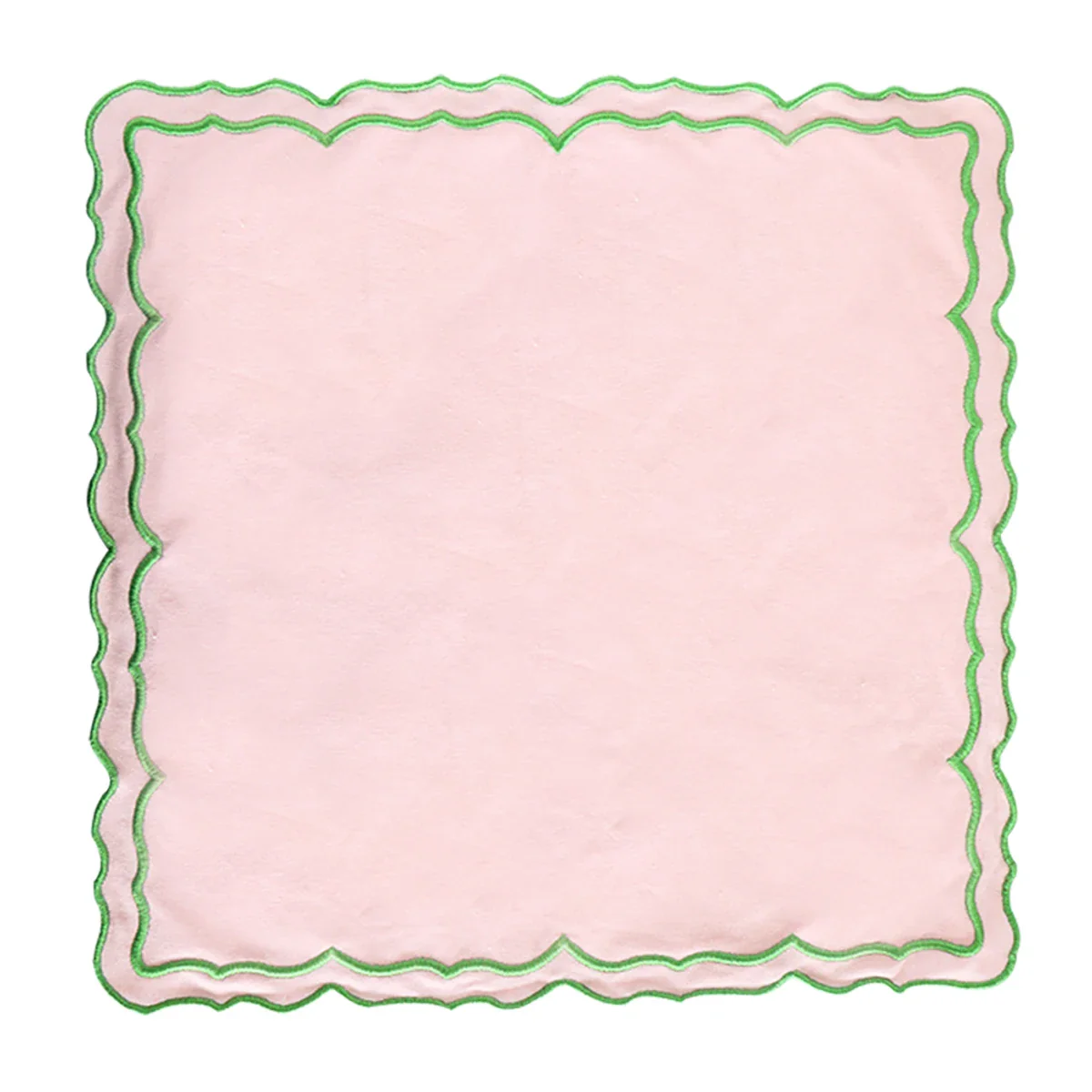Blush & Mint Chic Scalloped Placemat set of 4