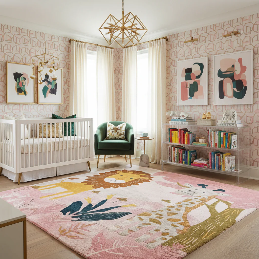 Blush & Roar Hand Tufted Rug - Image 2