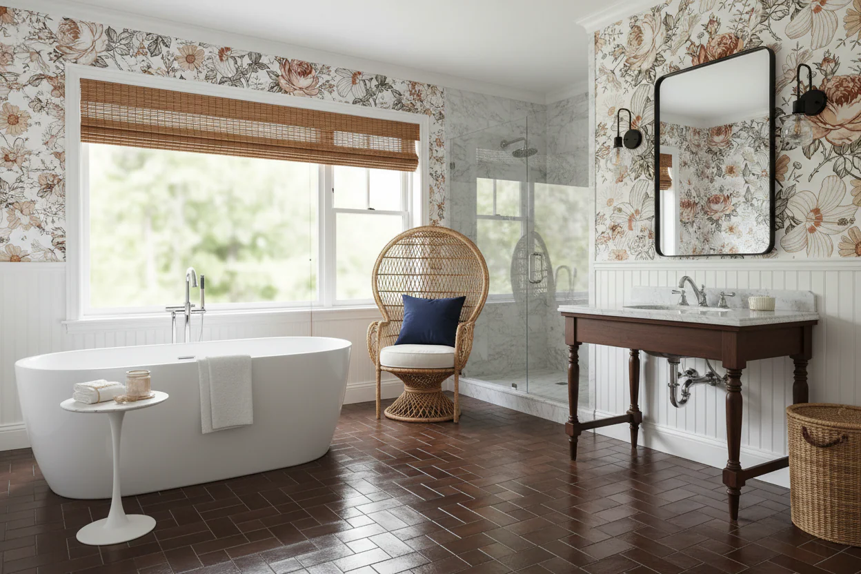 Boho Wildflower Floral Mural - Image 3