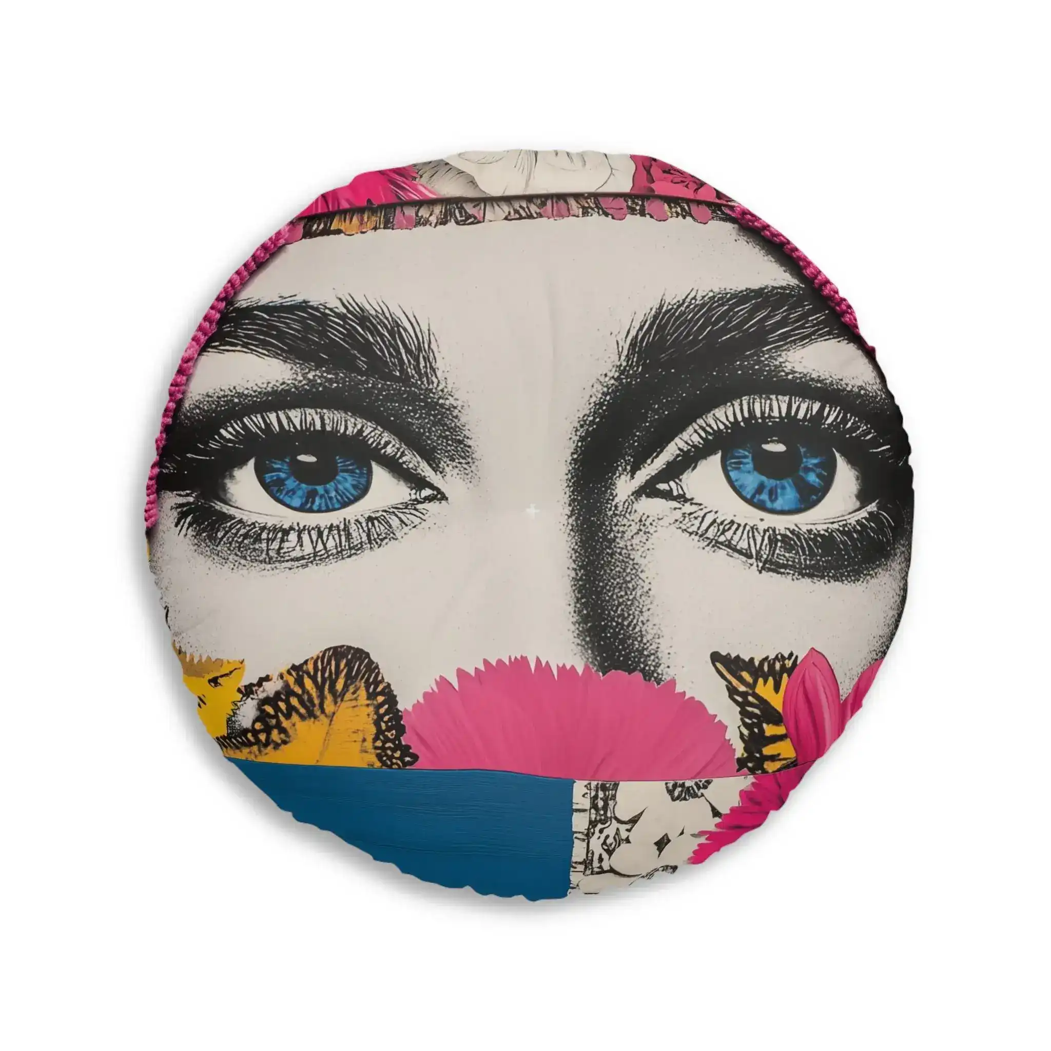 Bold Floral Portrait Floor Pillow - Image 6