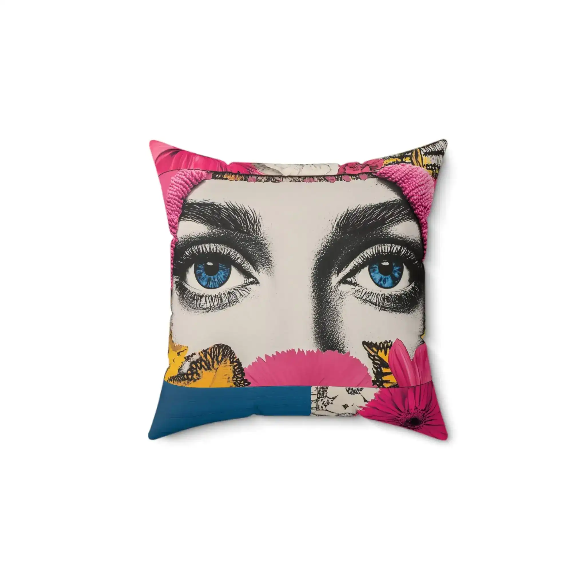Bold Floral Portrait Throw Pillow - Image 5