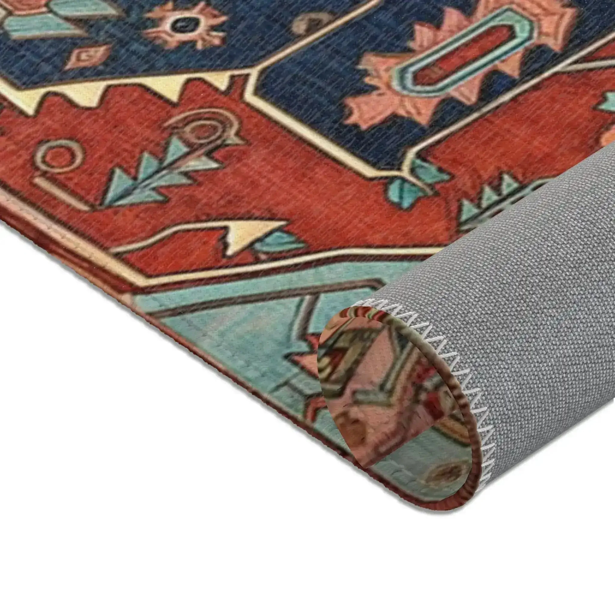 Bold Persian Medallion Accent Rug - Image 4