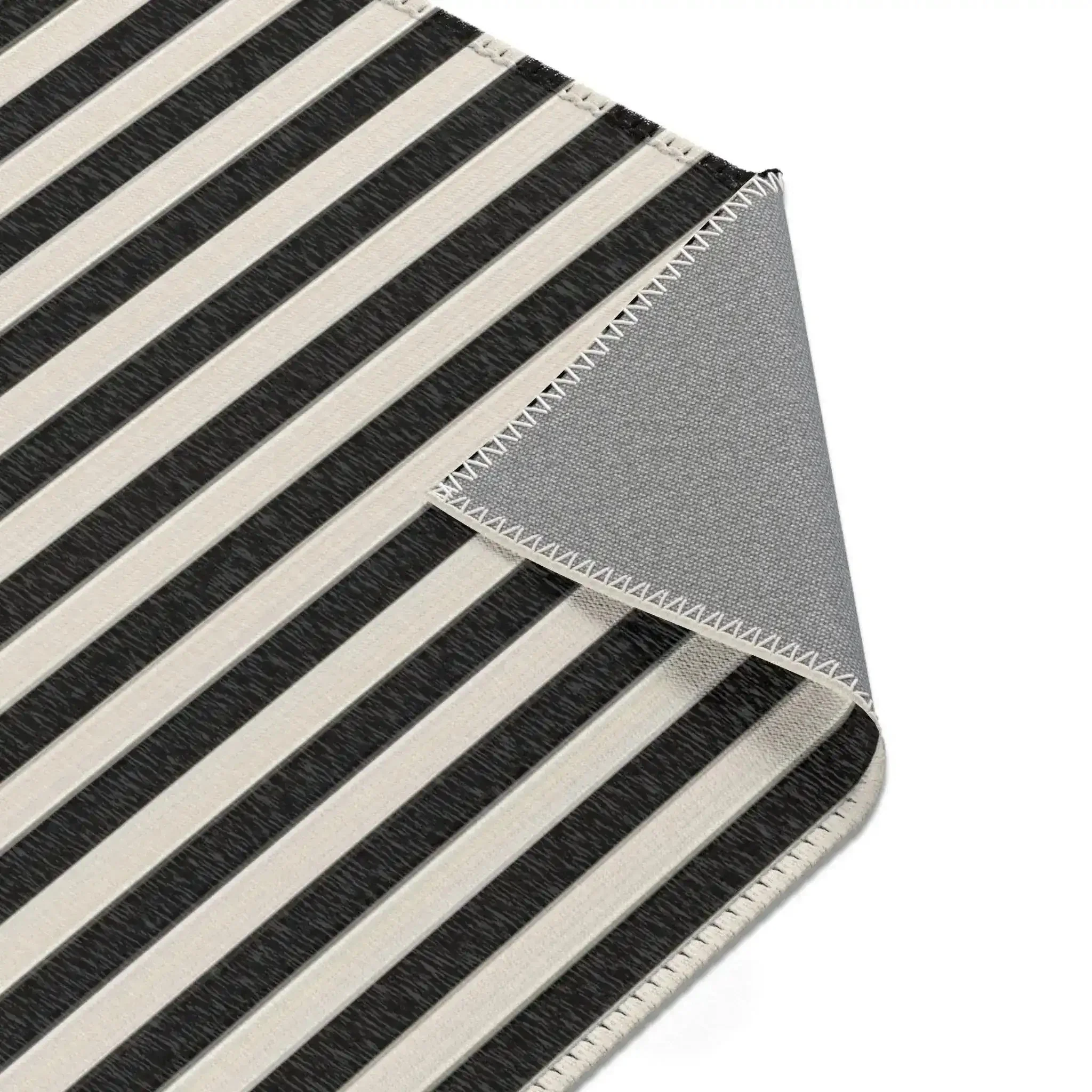 Bold Yellow Circle Optical Accent Rug - Image 8